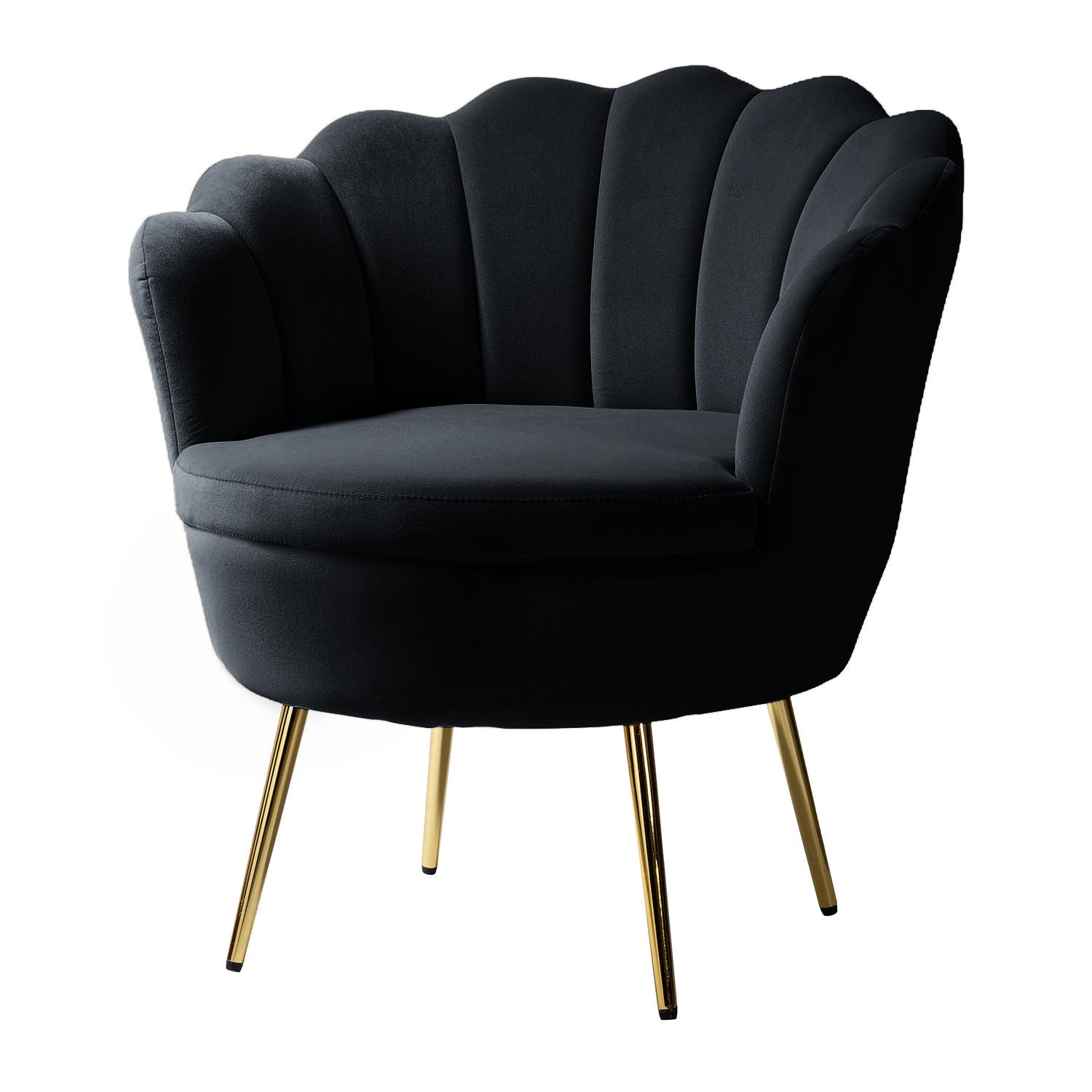 Donata Barrel Chair in Black