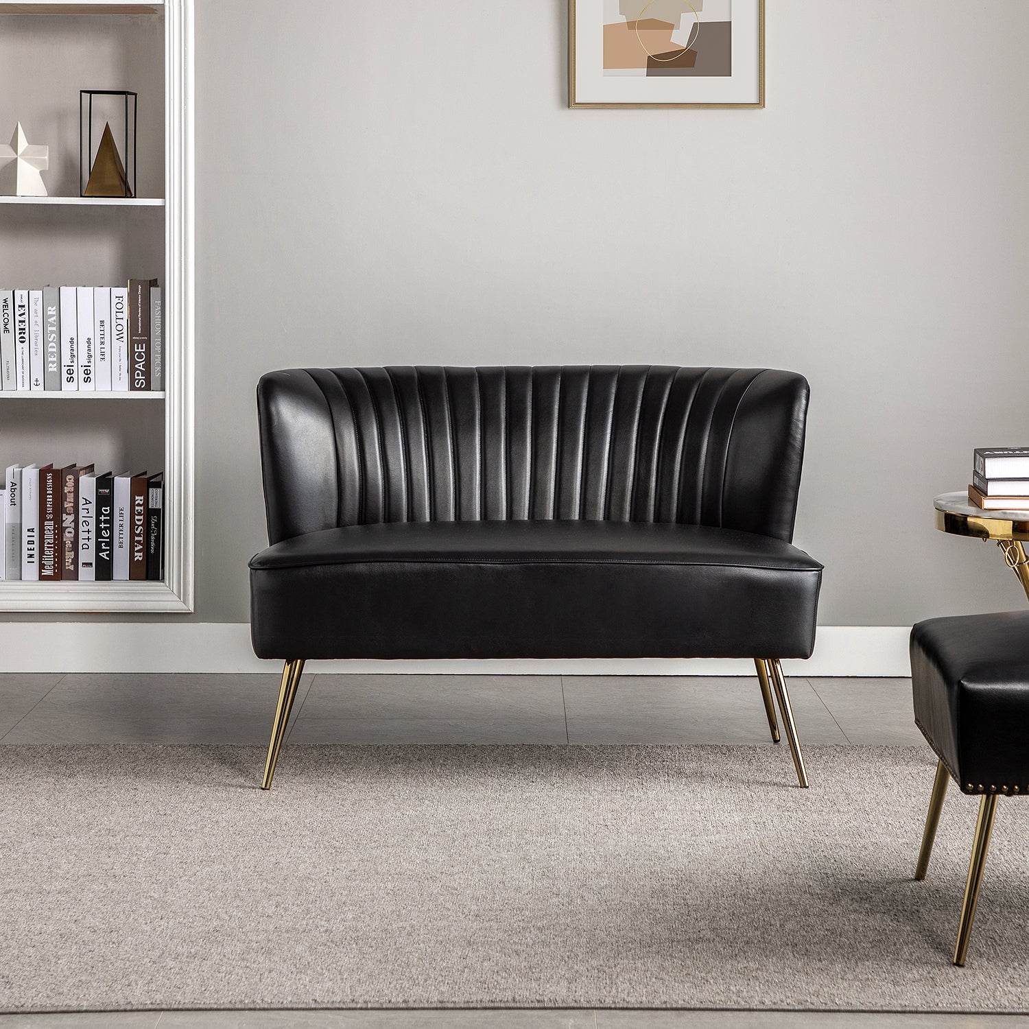 Monica Loveseat in Black