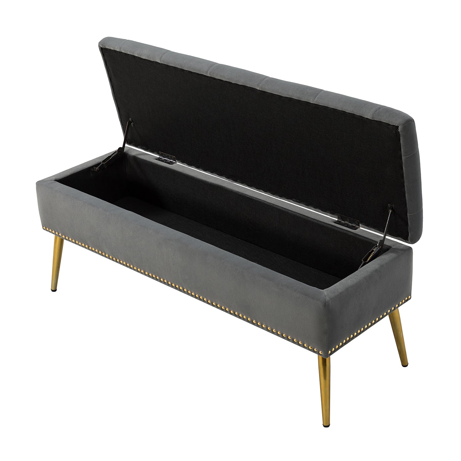 Achilles Storage Bench in Grey