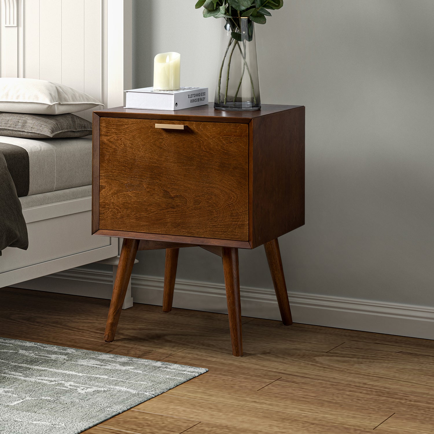 Anita Nightstand in Walnut