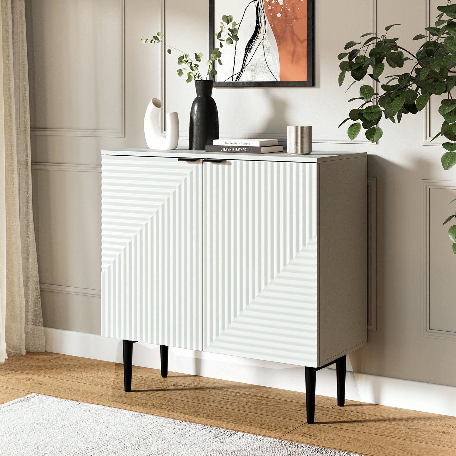 Burkart Cabinet in White