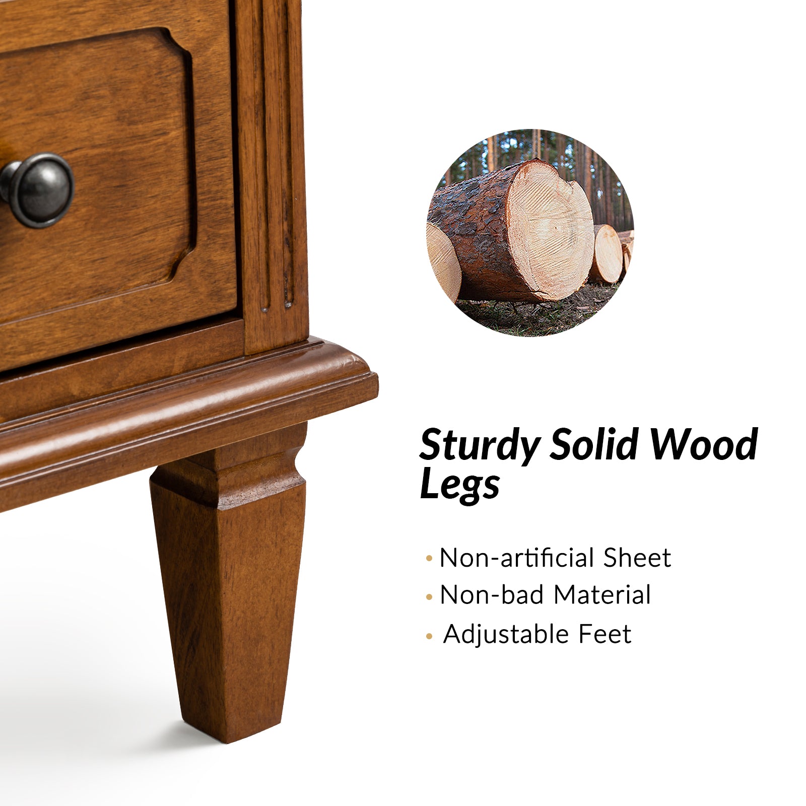 Davide Nightstand in Walnut