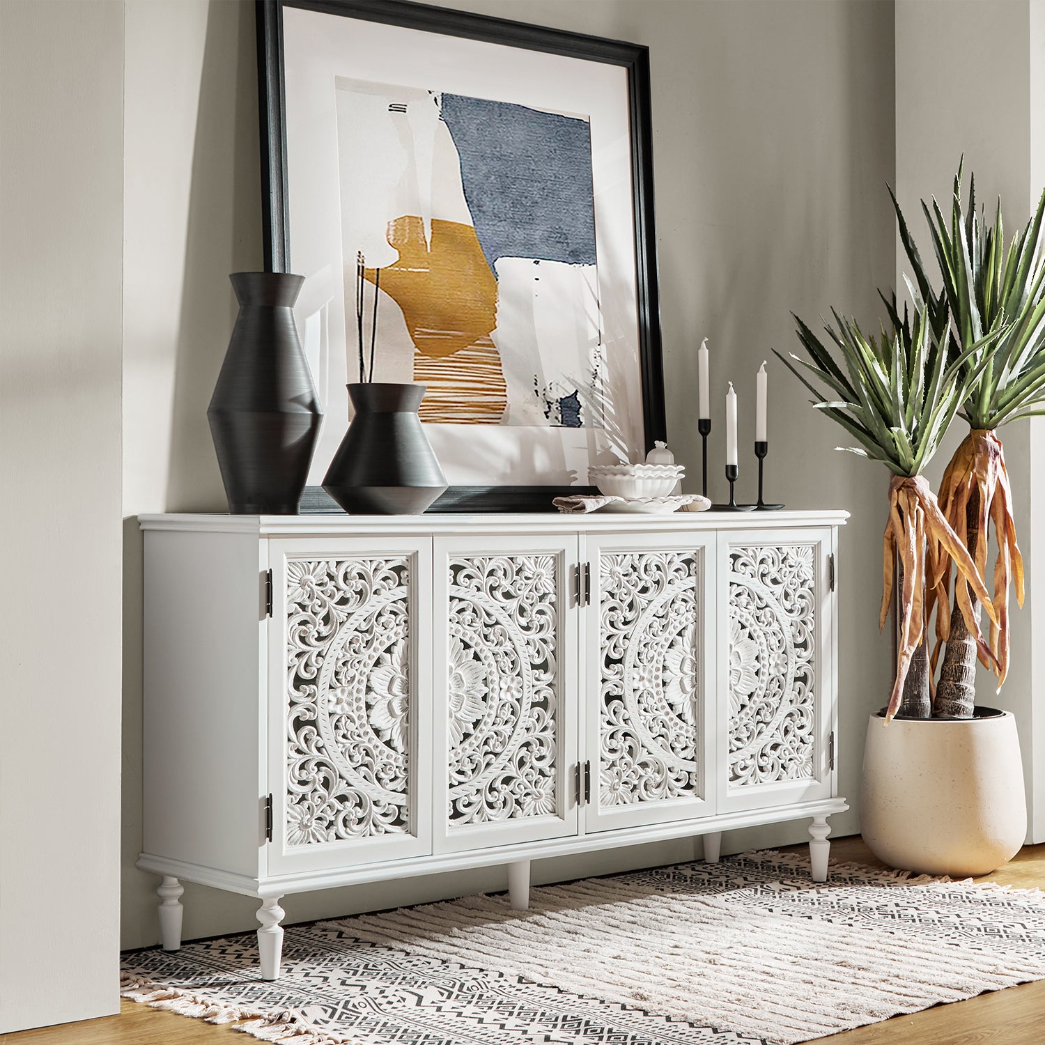 Delia Sideboard in White