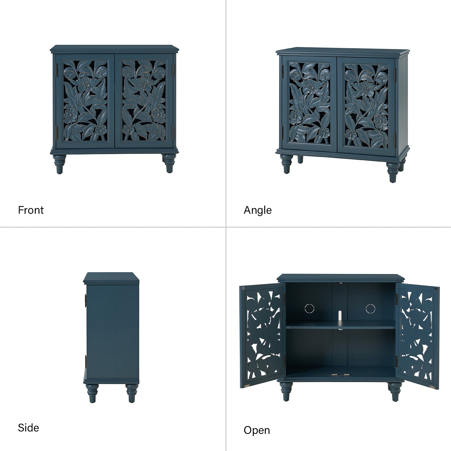 Alban Accent Cabinet in Blue