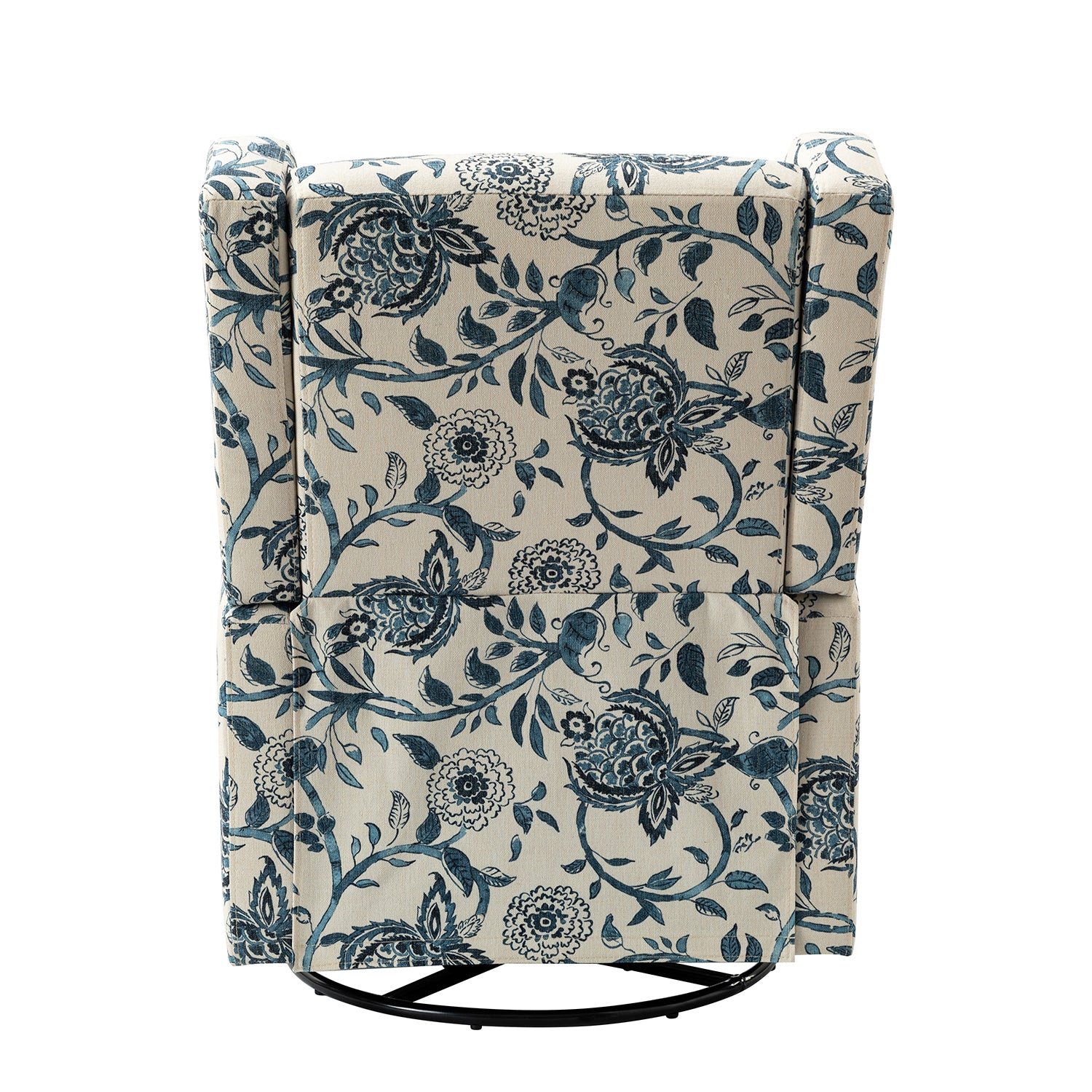 George Manual Swivel Glider Recliner in Blue