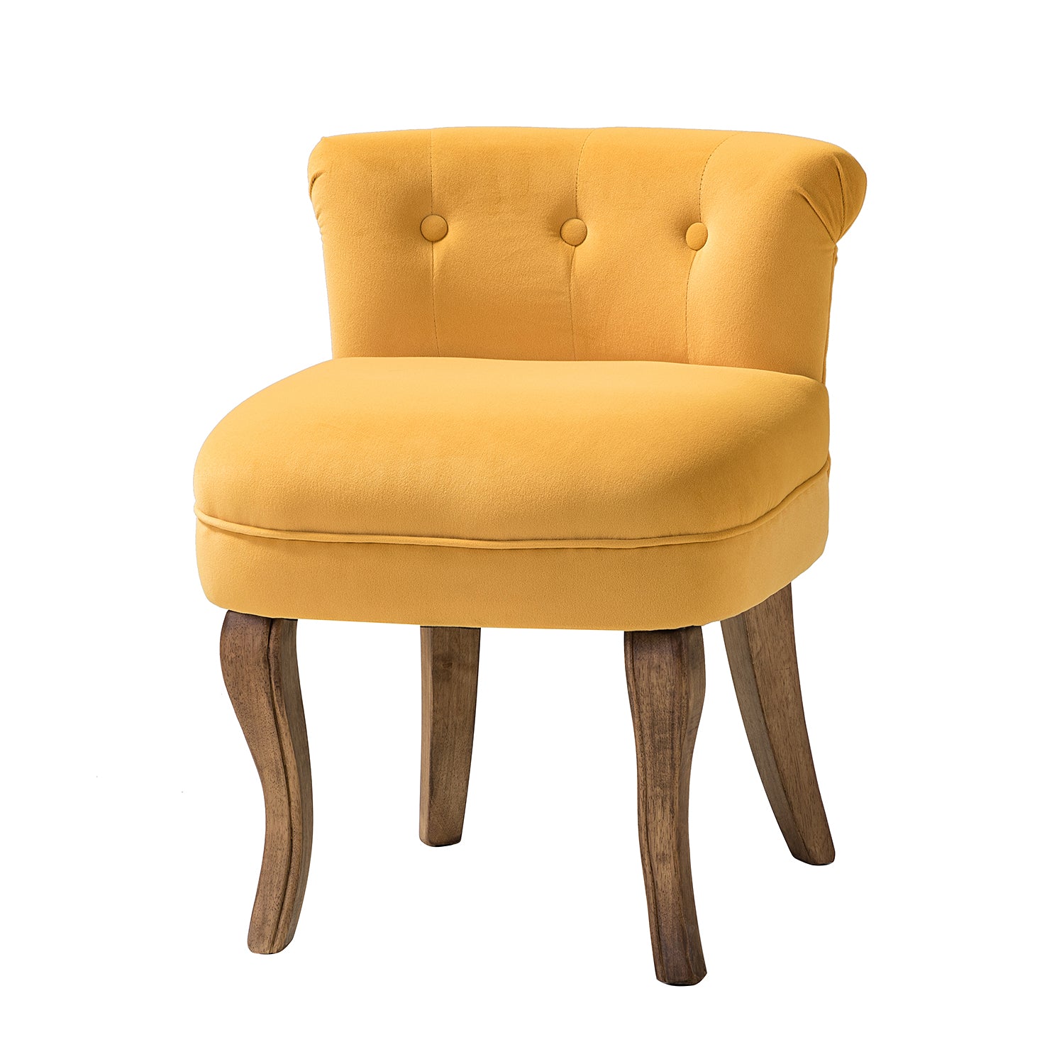 Lera Vanity Stool in Mustard