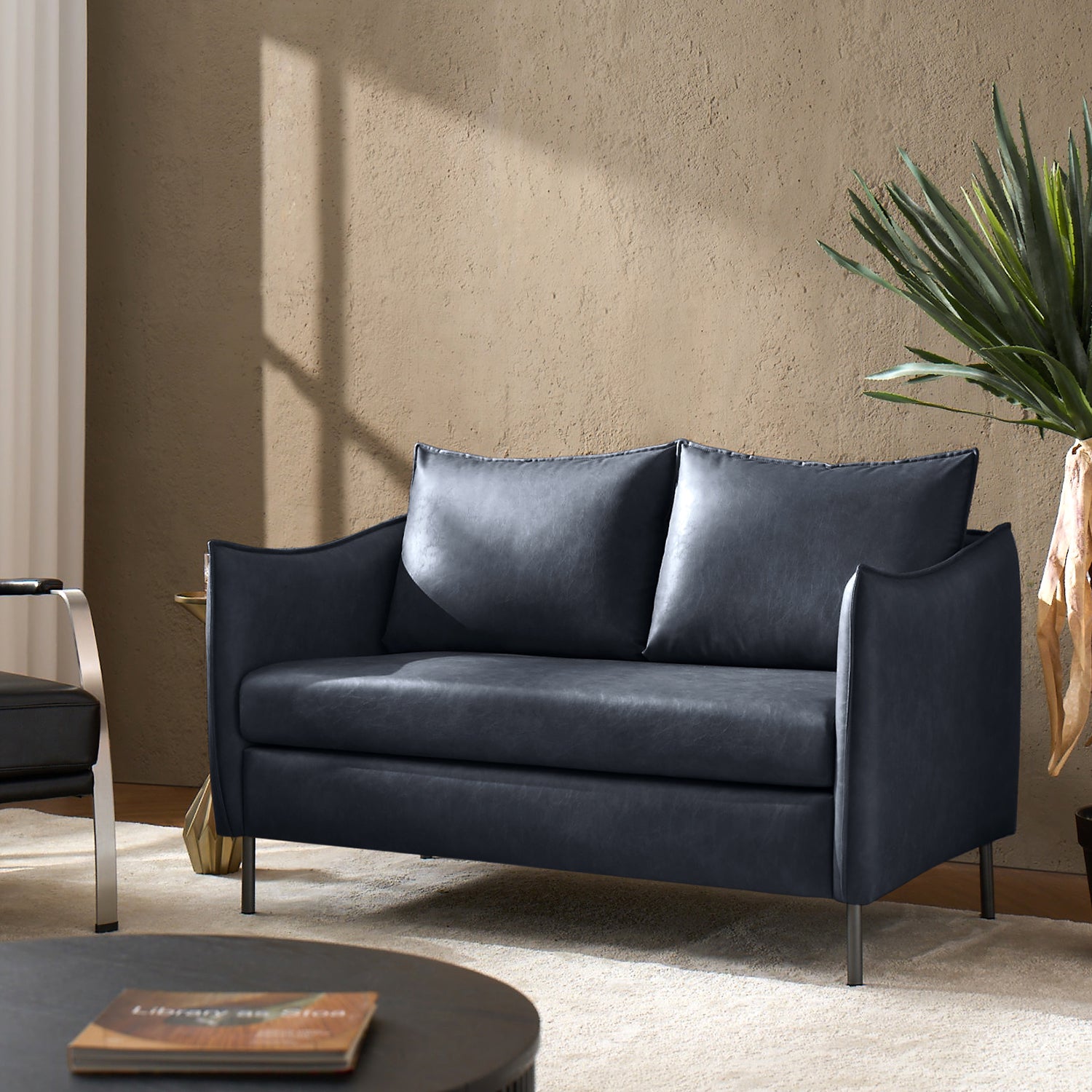 Monroe Loveseat in Navy