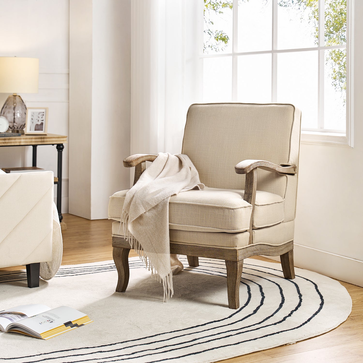 Quentin Armchair in Linen