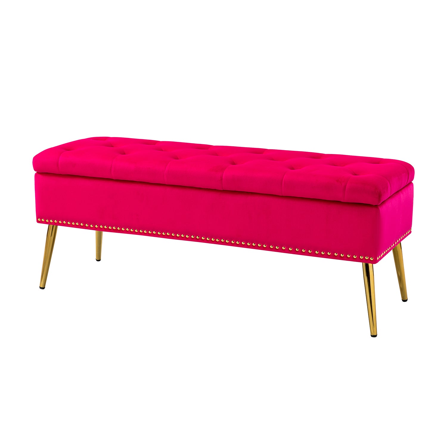 Achilles Storage Bench in Fuchsia