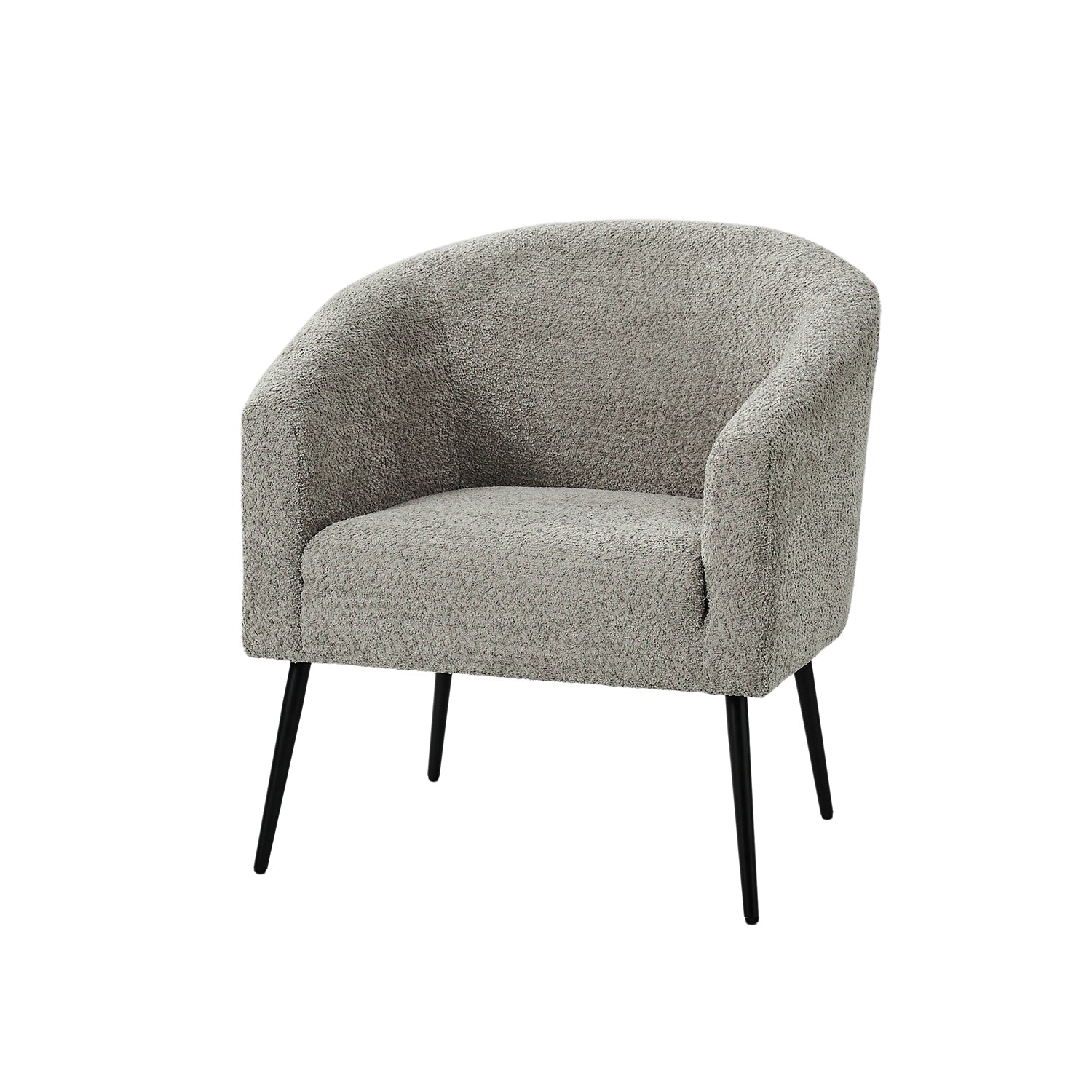 George Modern Boucle Armchair in Grey