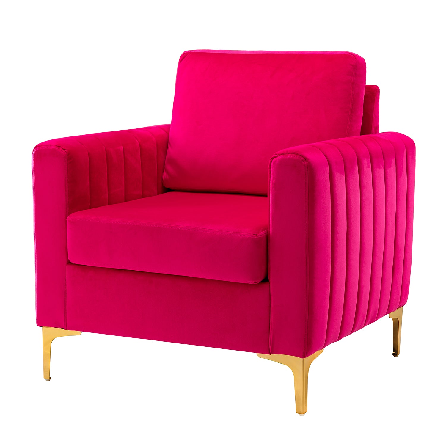 Ganymedes Club Chair in Fuchsia