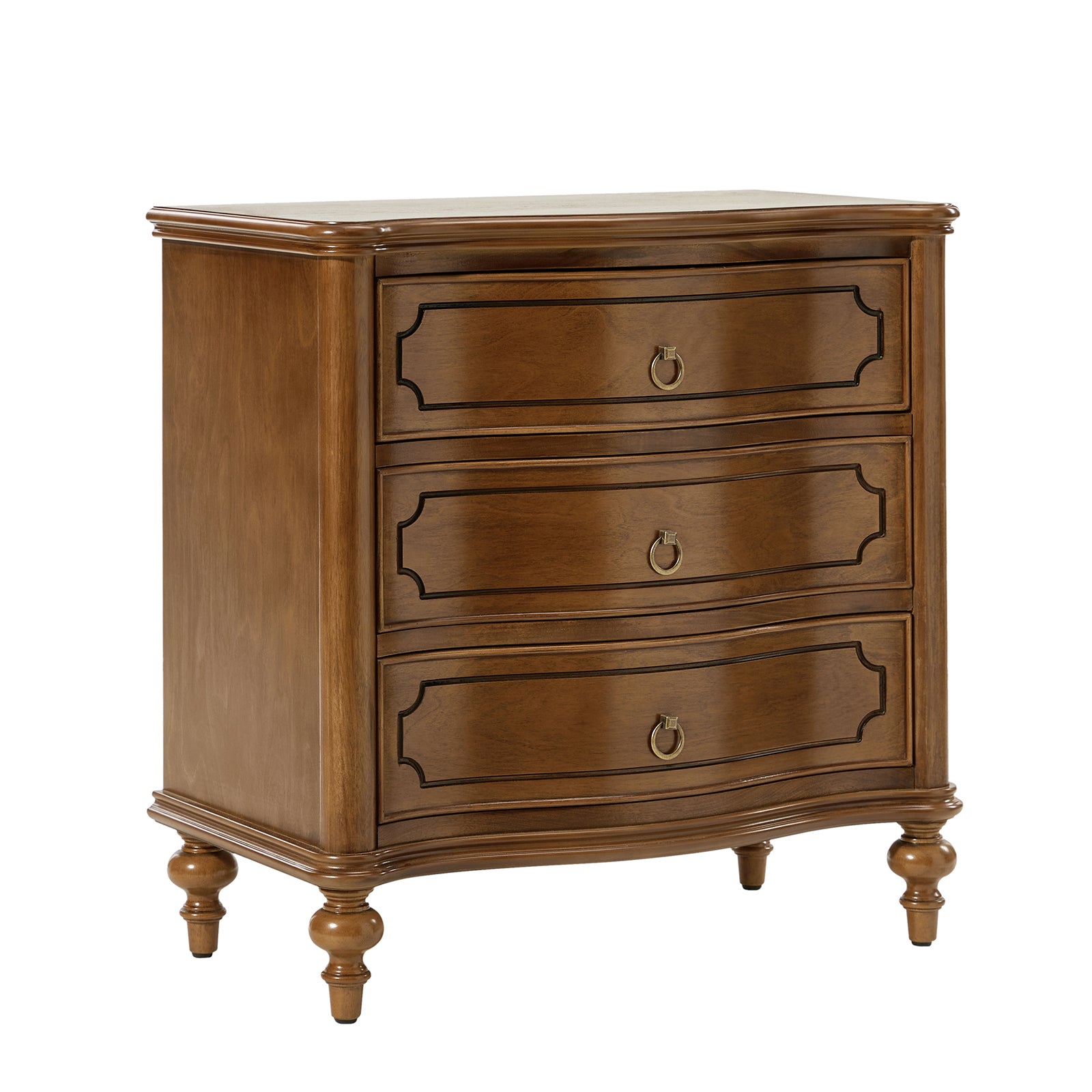 Alois 3-Drawer Nightstand in Seadrift