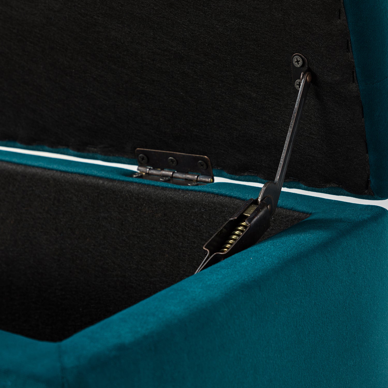 Achilles Storage Bench in Teal