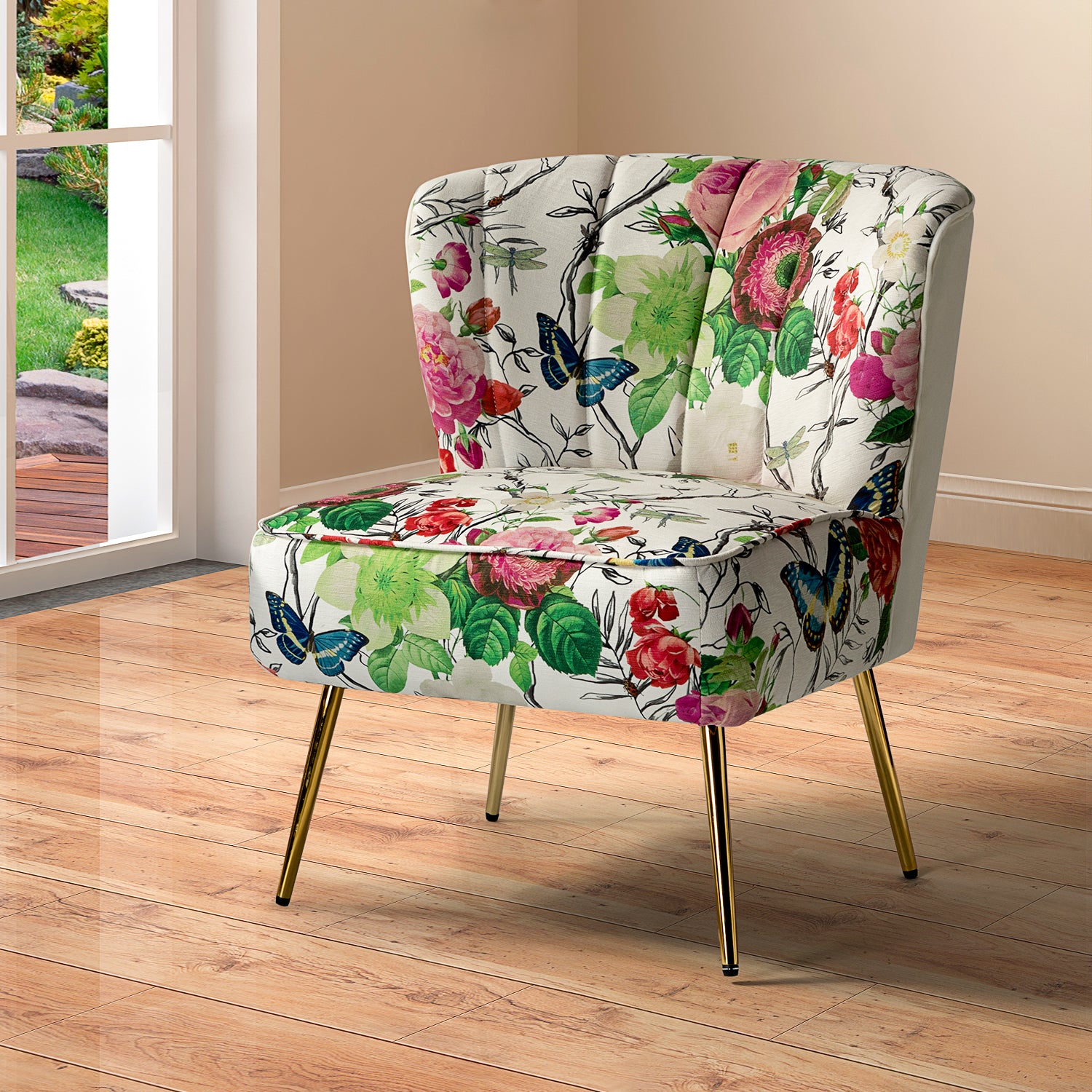 Amata Side Chair in Ivory