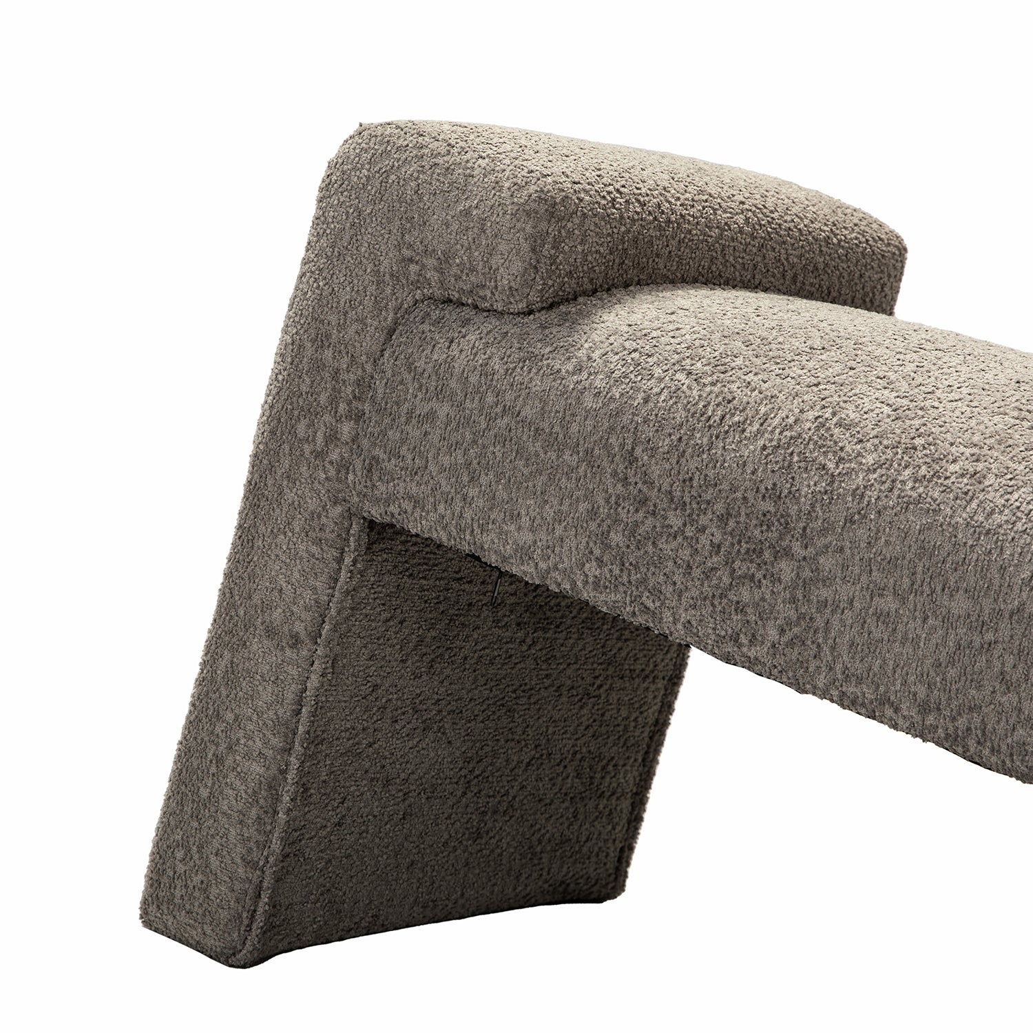 Severin Upholstered Bench in Grey