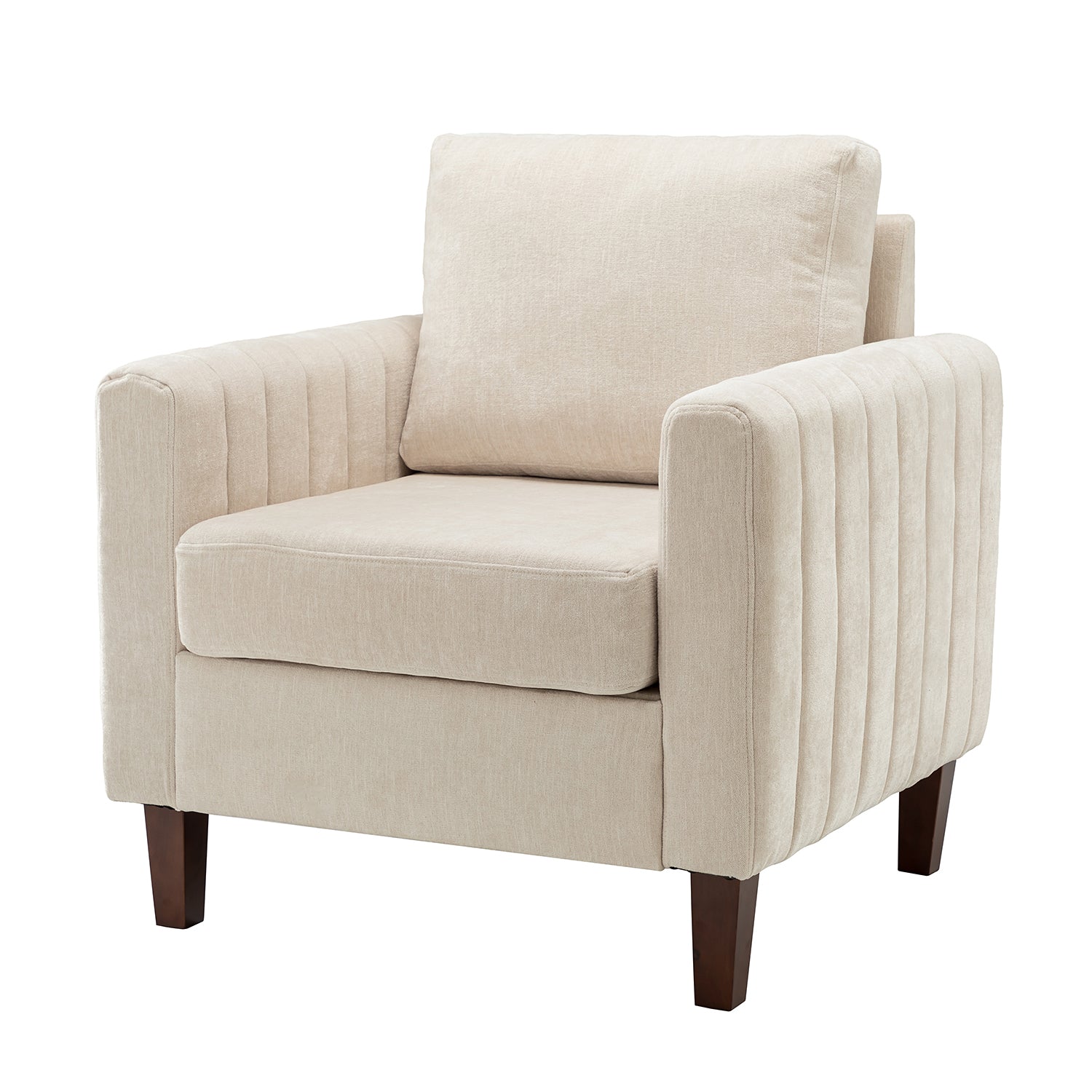 Deionides Club Chair in Ivory