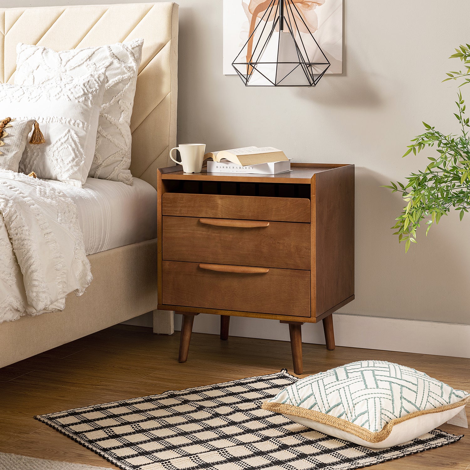 Florrie Nightstand in Acorn