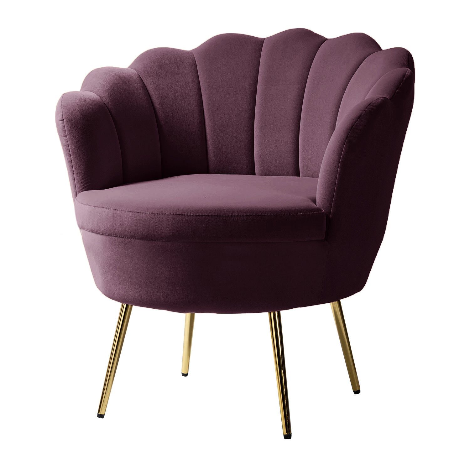 Donata Barrel Chair in Purple