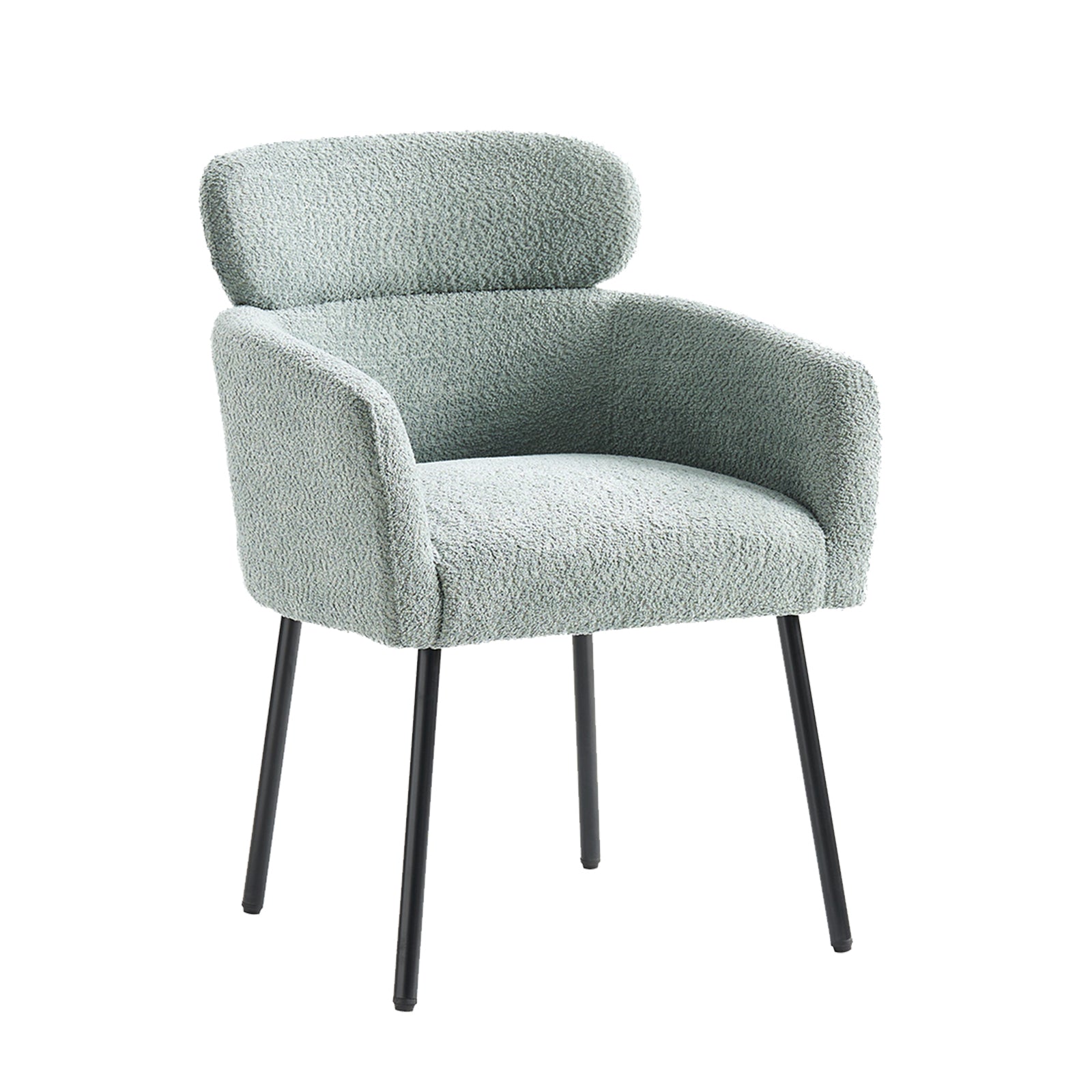 Adrian Boucle Dining Chair in Sage