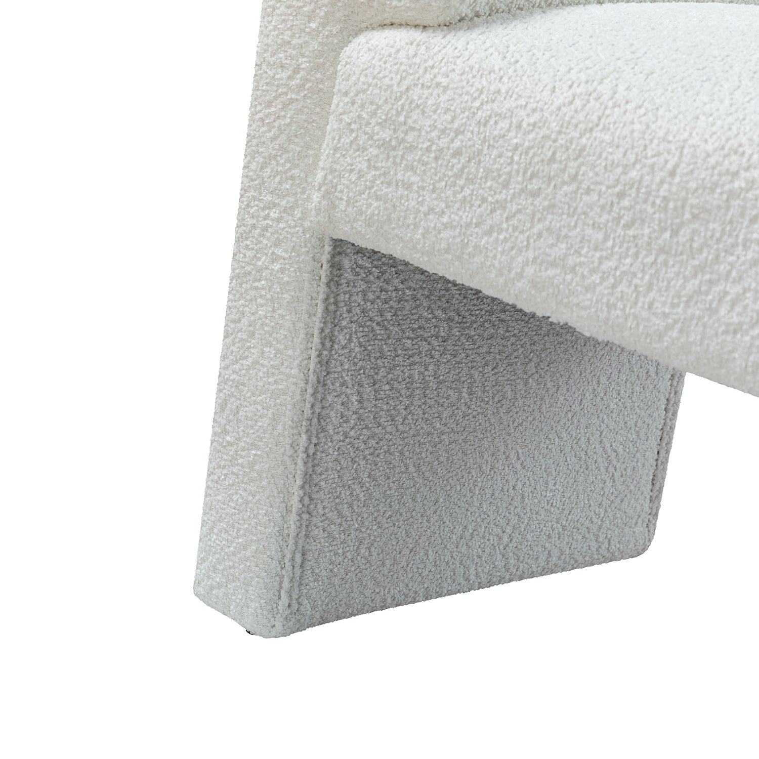 Severin Upholstered Bench in Ivory