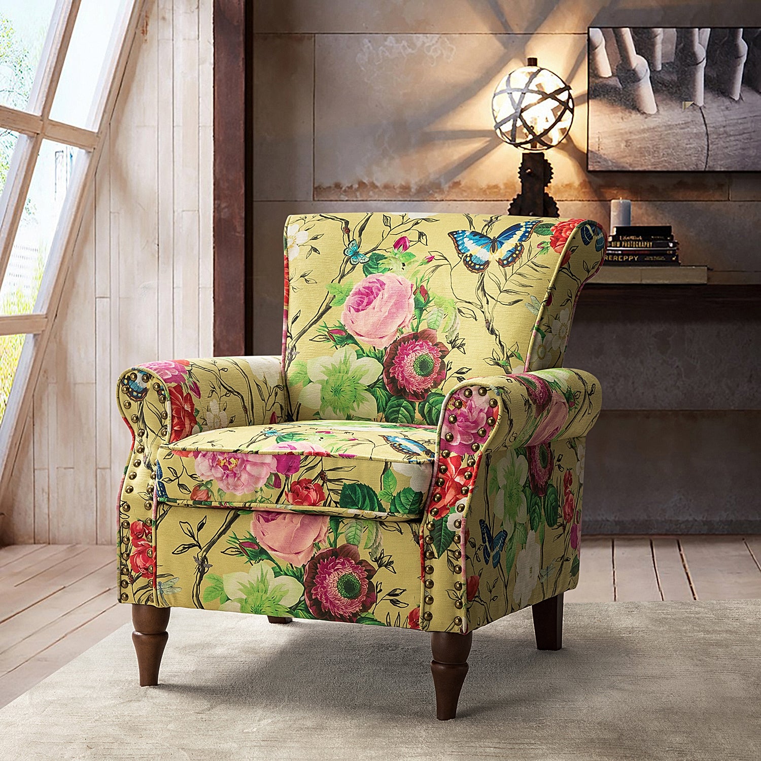 Araceli Armchair in Mustard