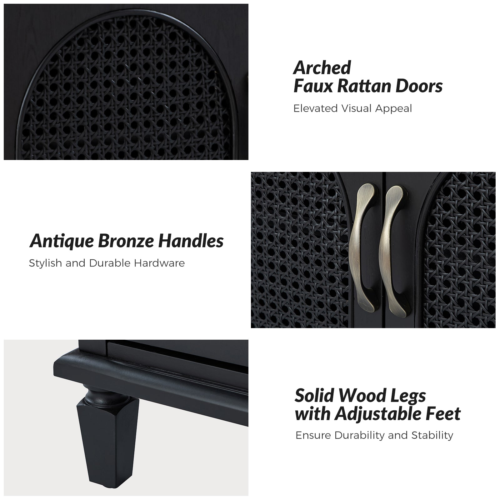 Sebastian Nightstand in Black