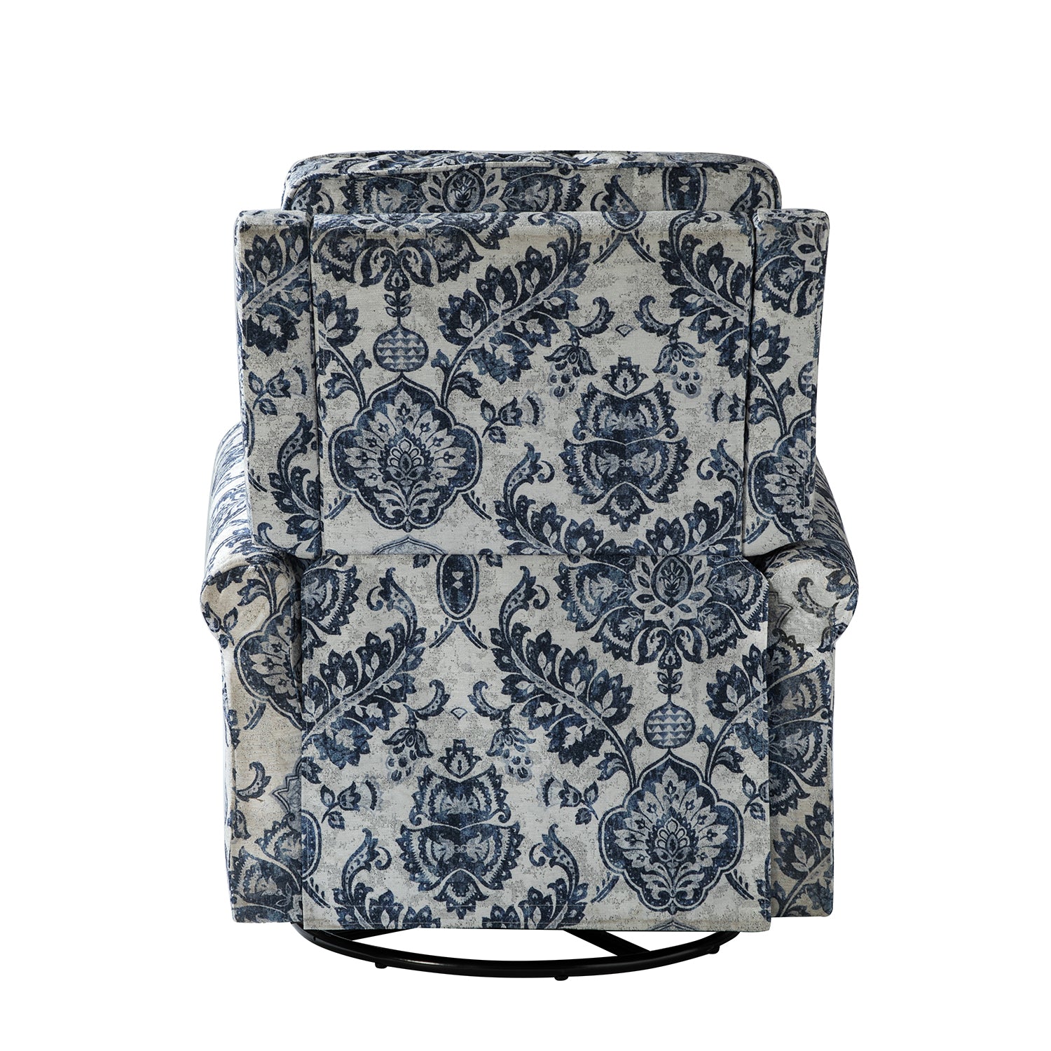 Kaspar Manual Swivel Glider Recliner in Damask