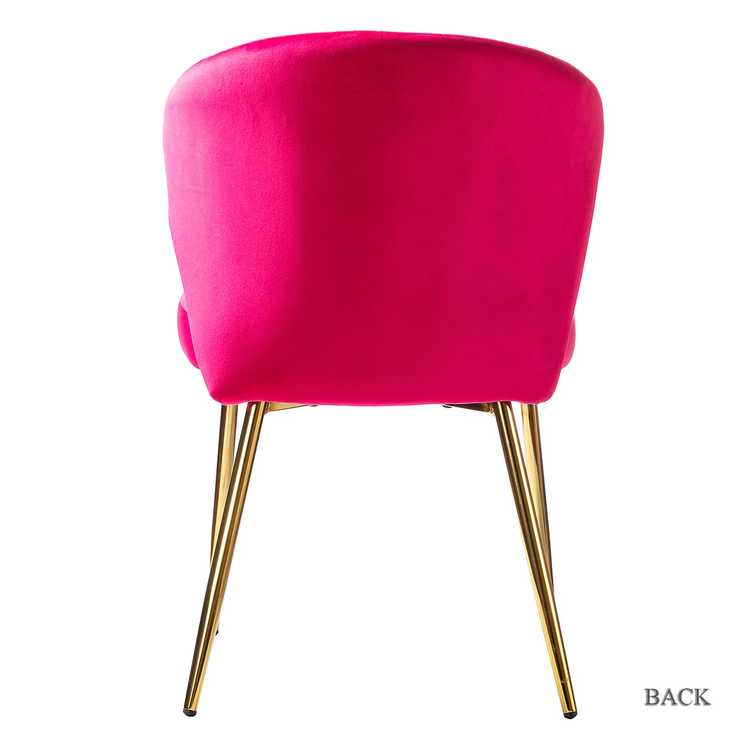 Milia Dining Chair Set of 2 in Fuchsia