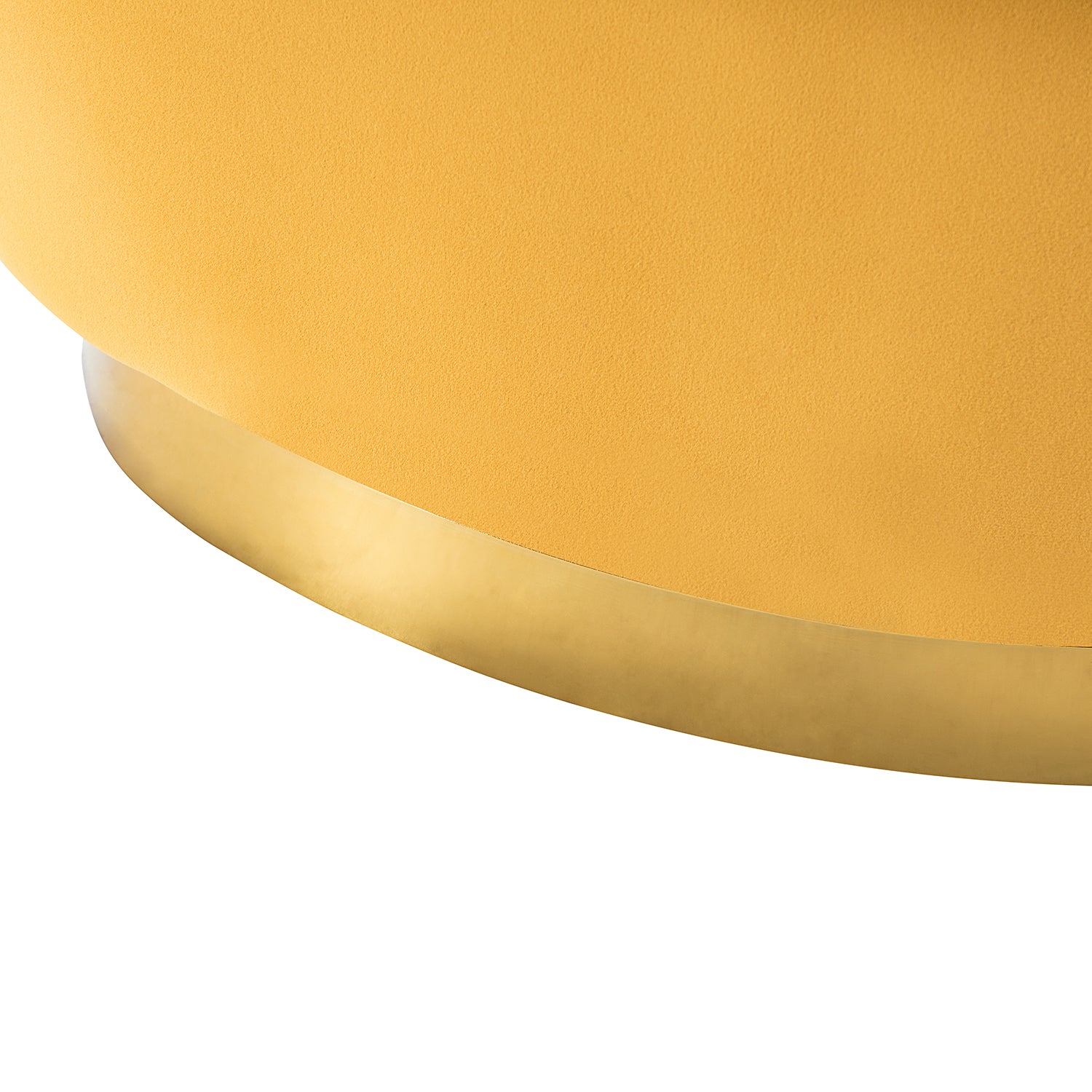 Burkhard Swivel barrel Chair in Mustard