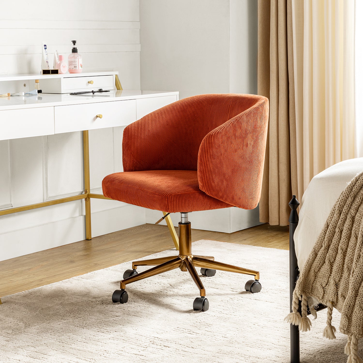 Ottaviano Task Chair in Rust