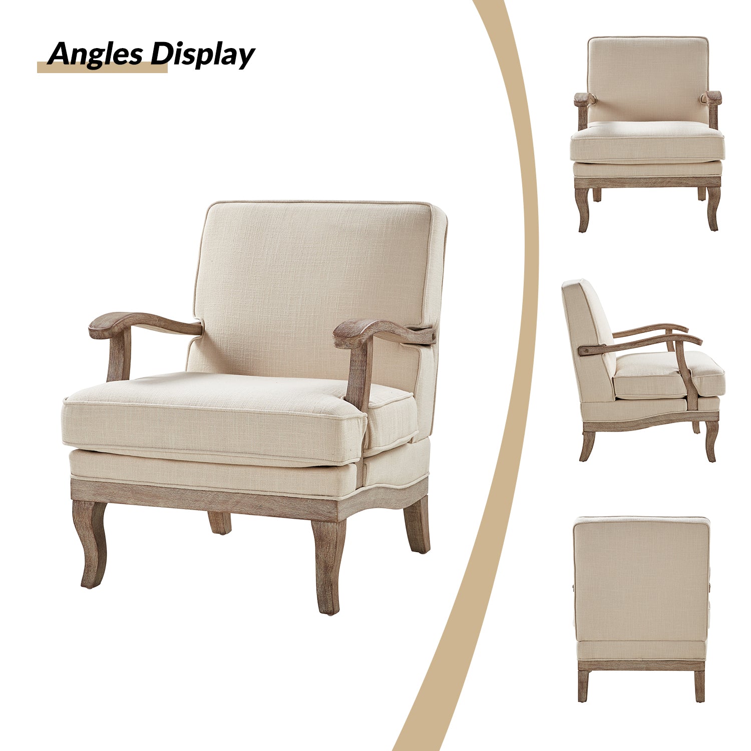 Quentin Armchair in Linen