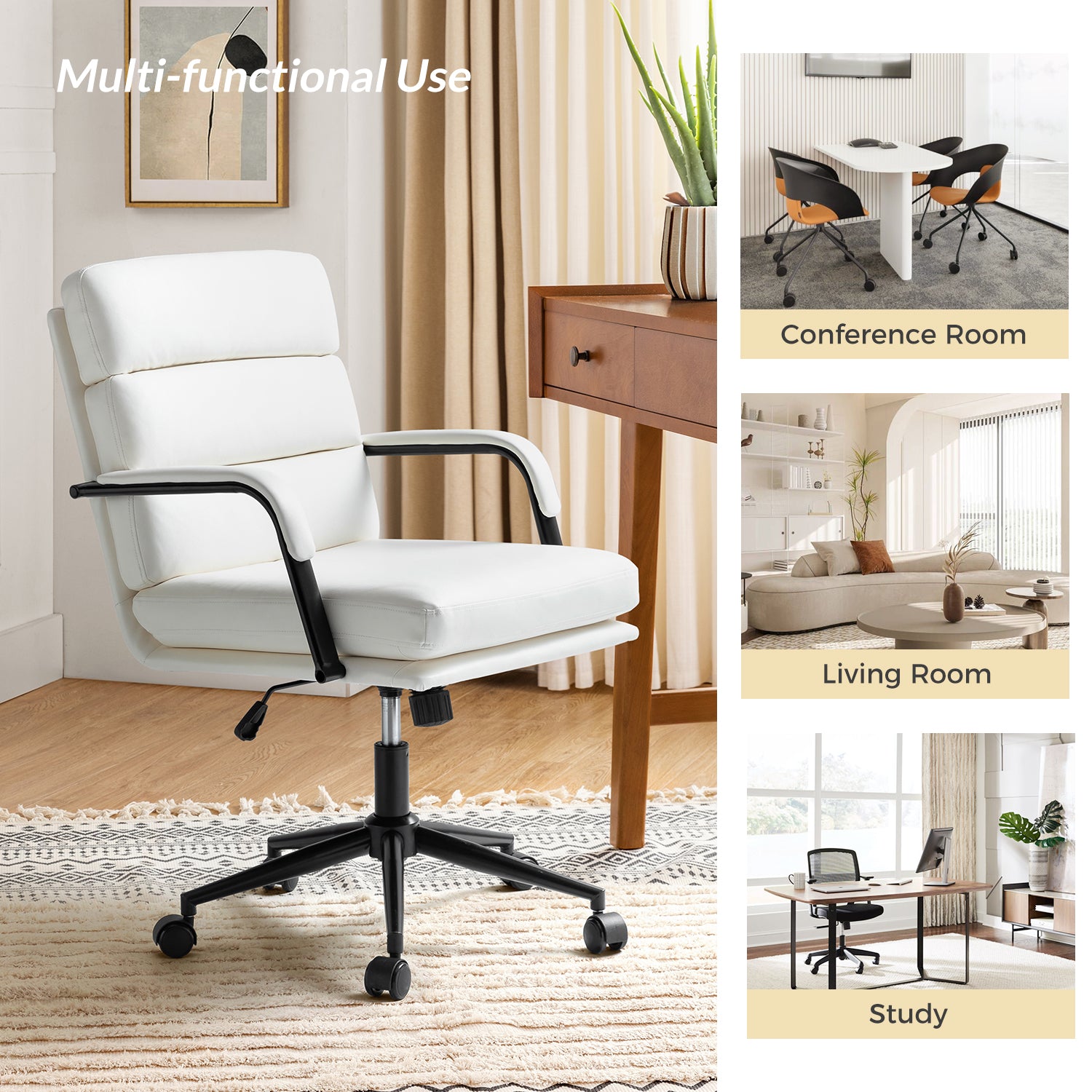 Indigo Task Chair in White