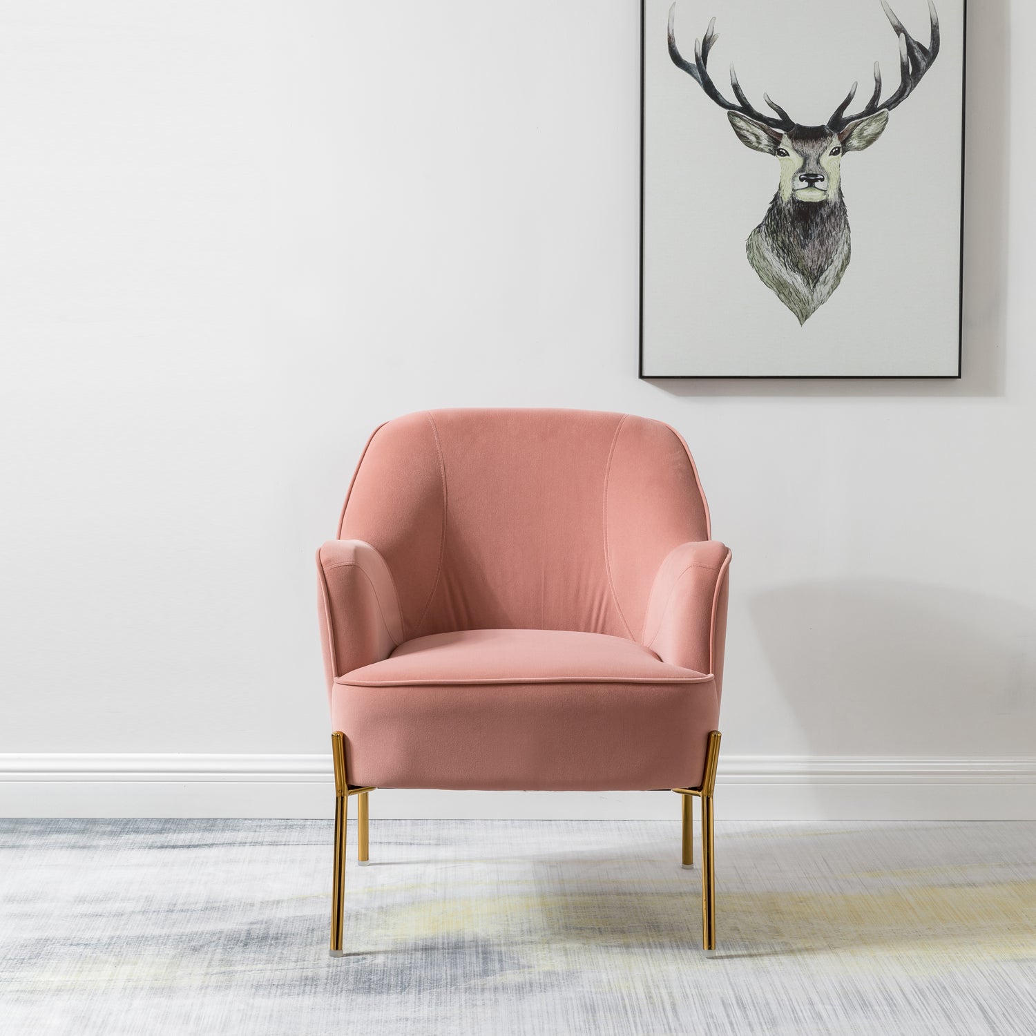 Nora Accent Chair in Pink