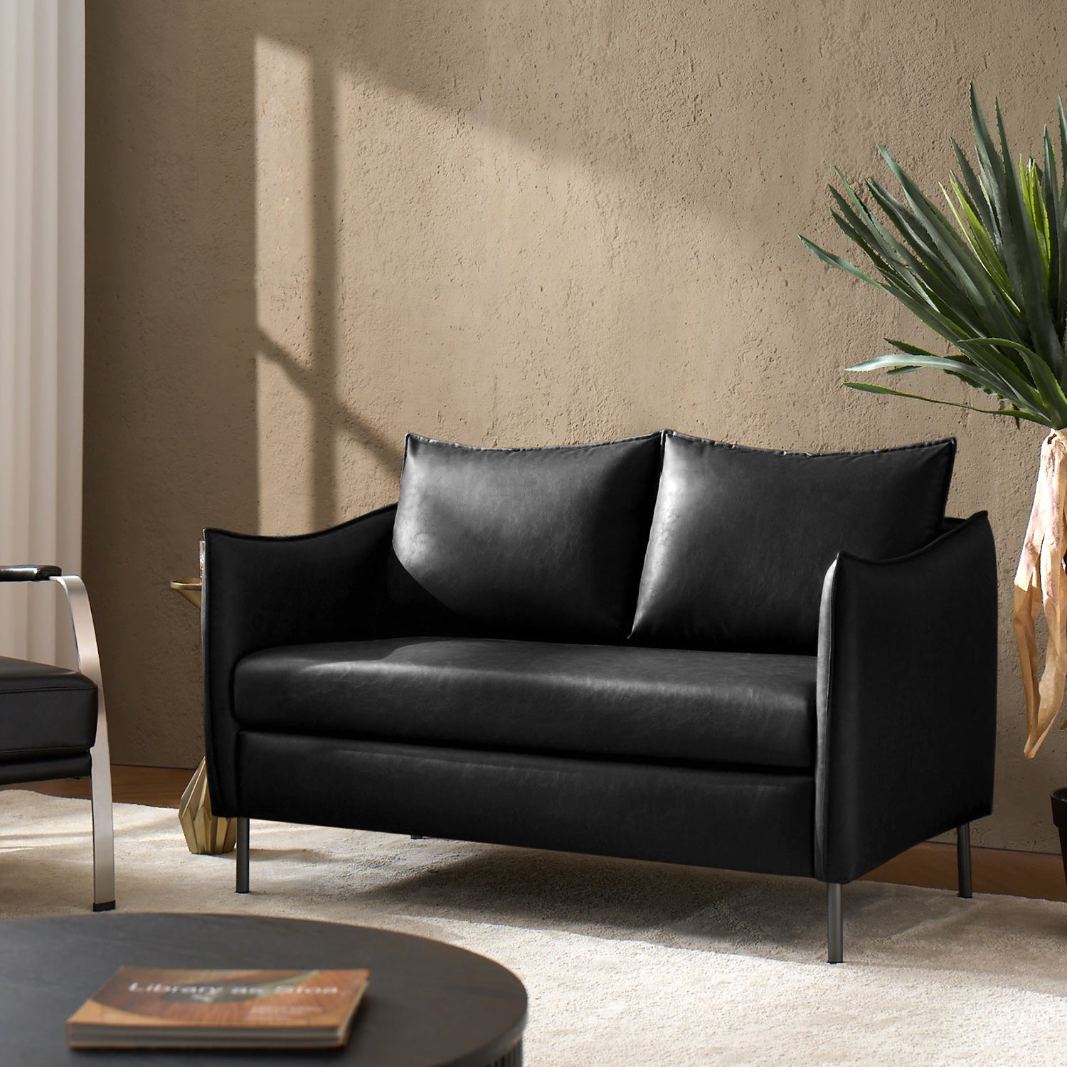 Monroe Loveseat in Black