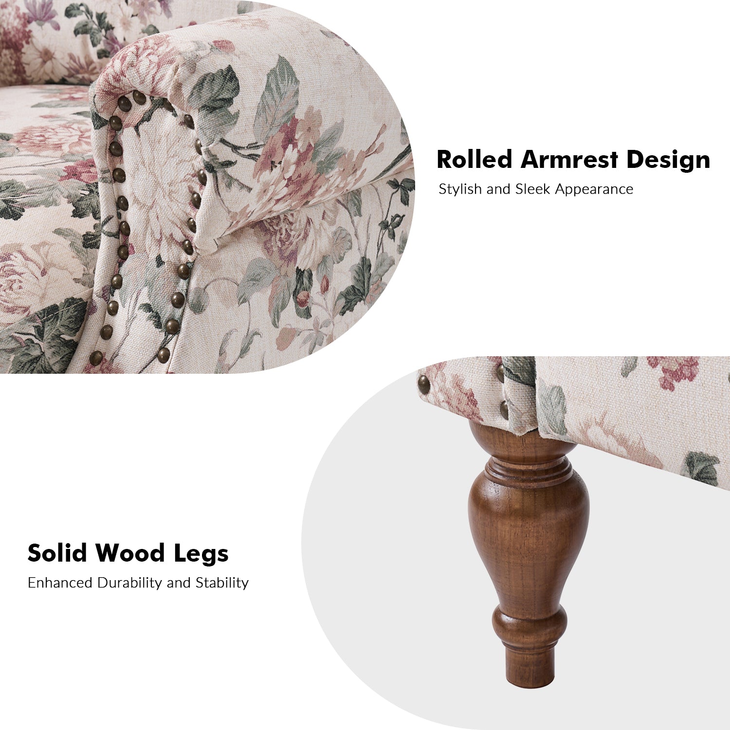 Rosalie Manual Recliner in Floral