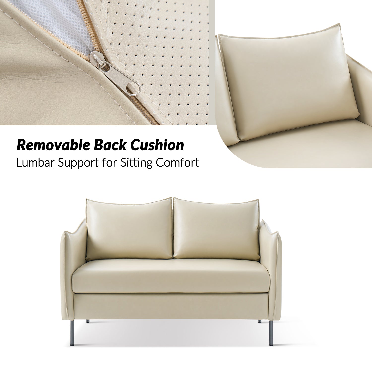 Monroe Loveseat in Beige