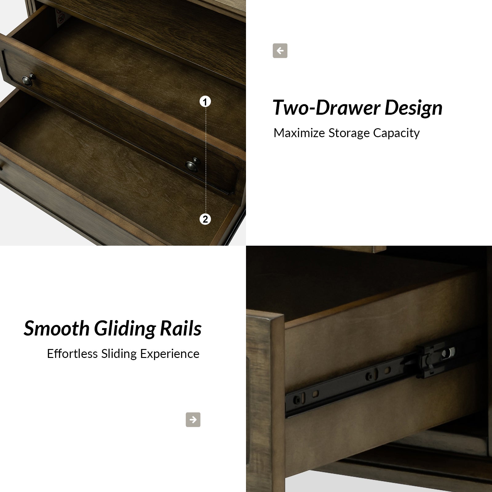 Davide Nightstand in Kona