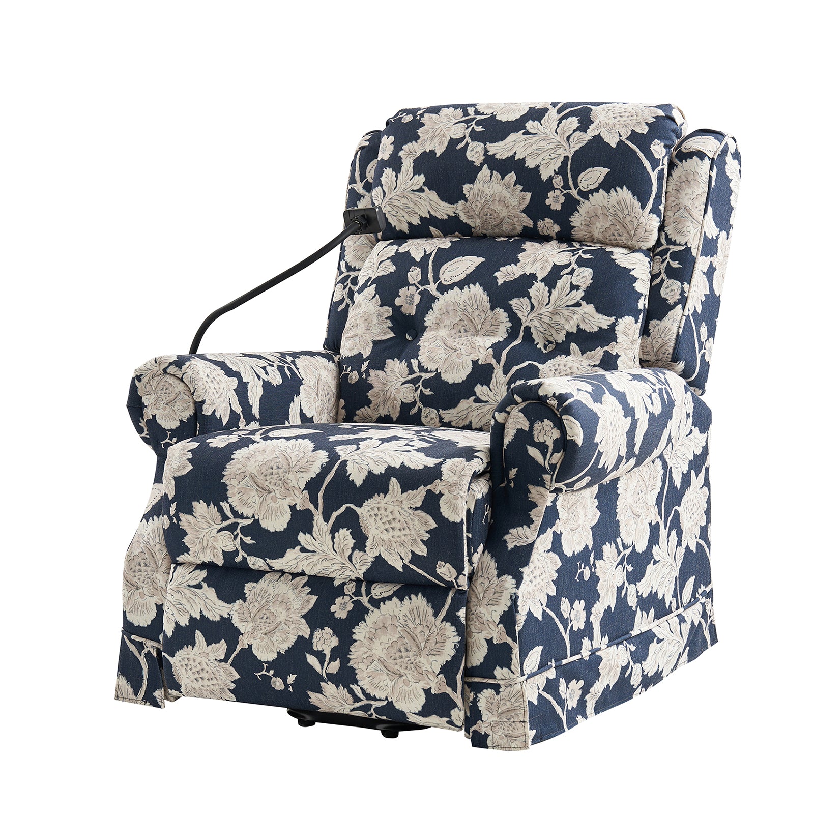 Billy Lift Assist Power Recliner in Navy