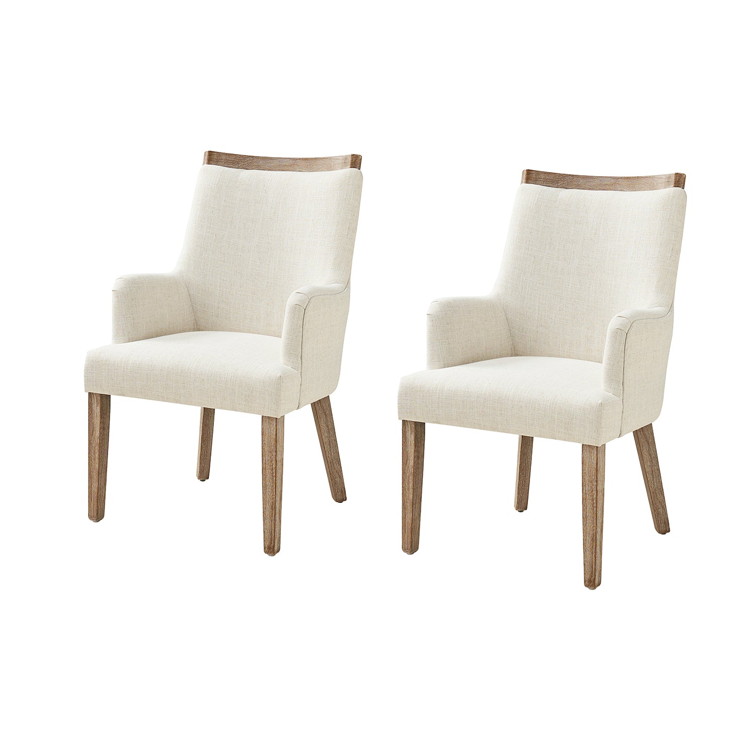 Albert Dining Chair Set of 2 in Ivory