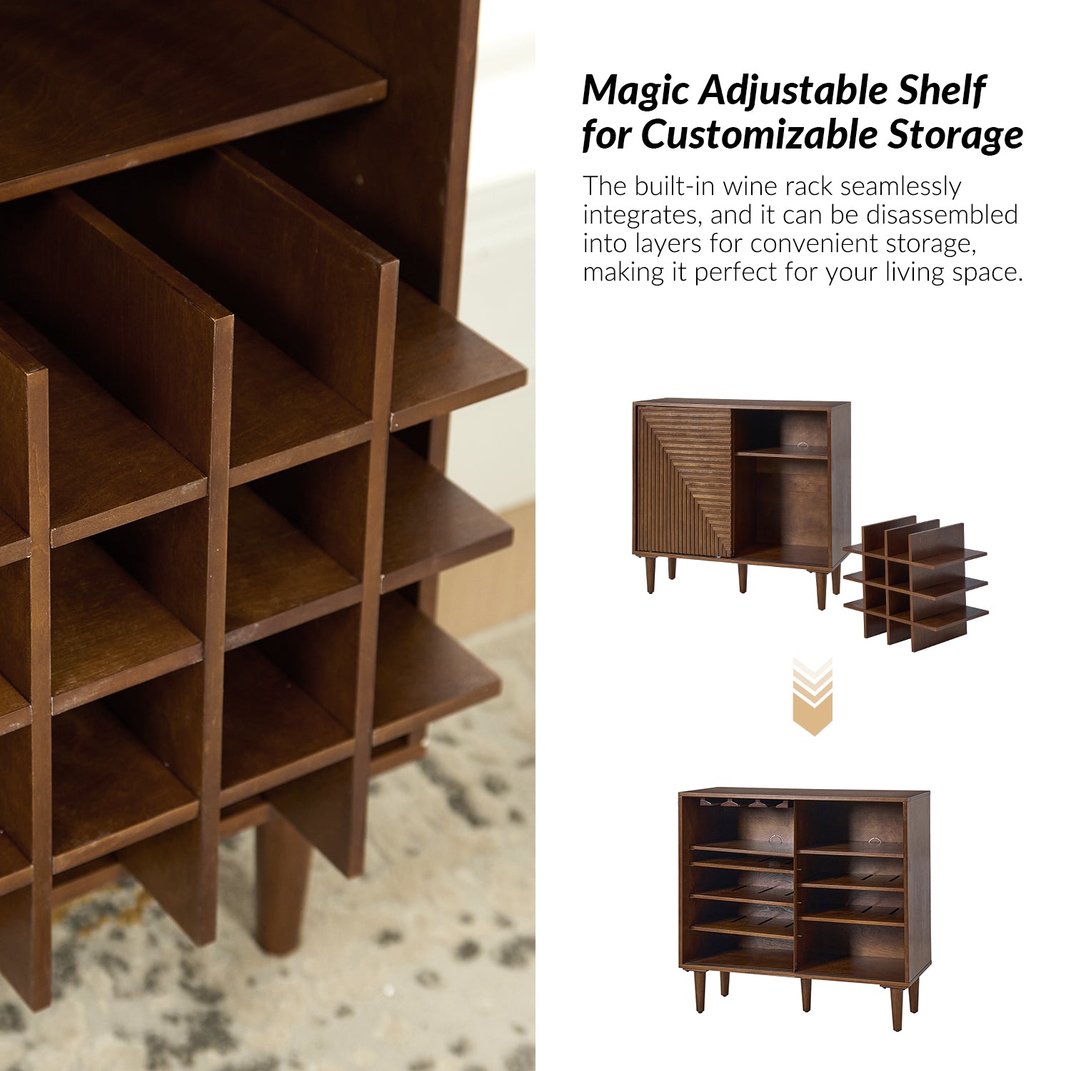 Undine Accent Cabinet in Walnut