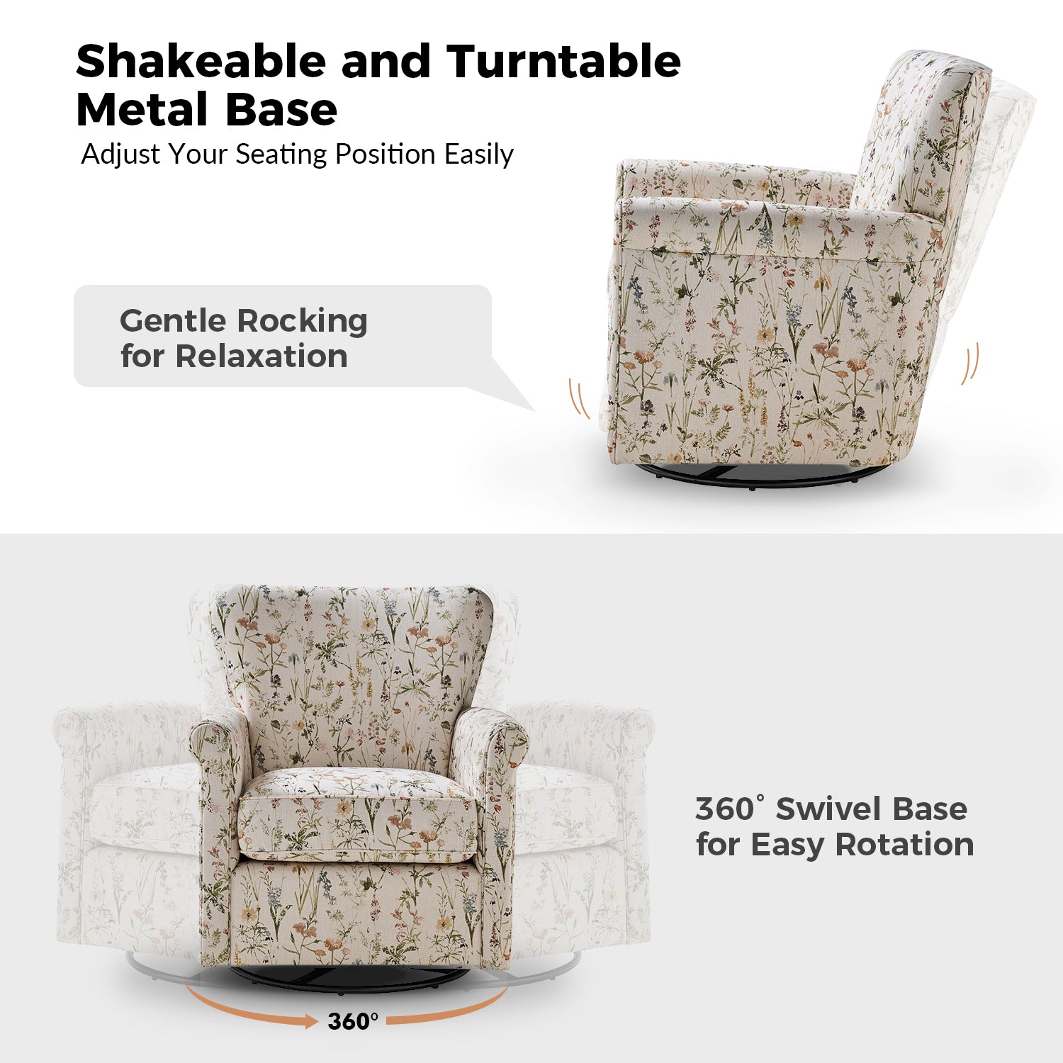 Knud Swivel Chair in Spring