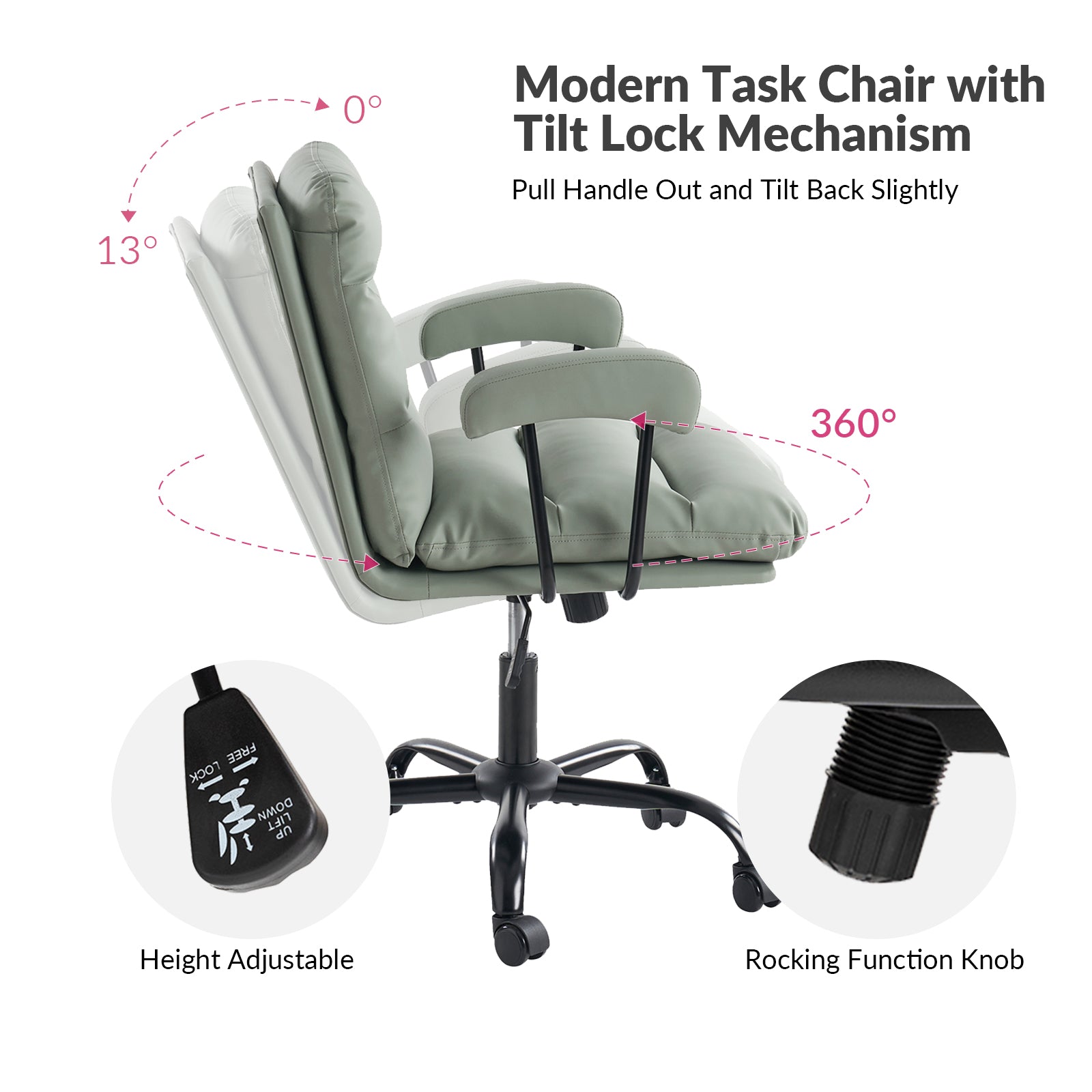 Sal Office Chair in Sage