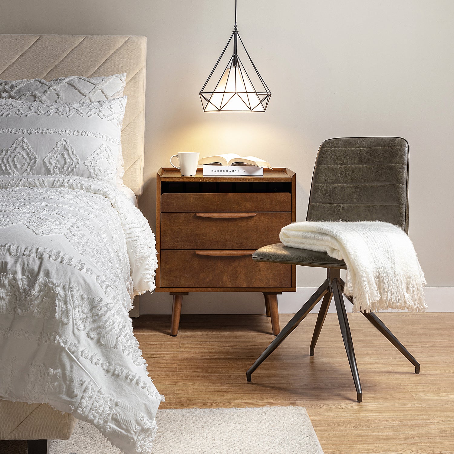 Florrie Nightstand in Walnut