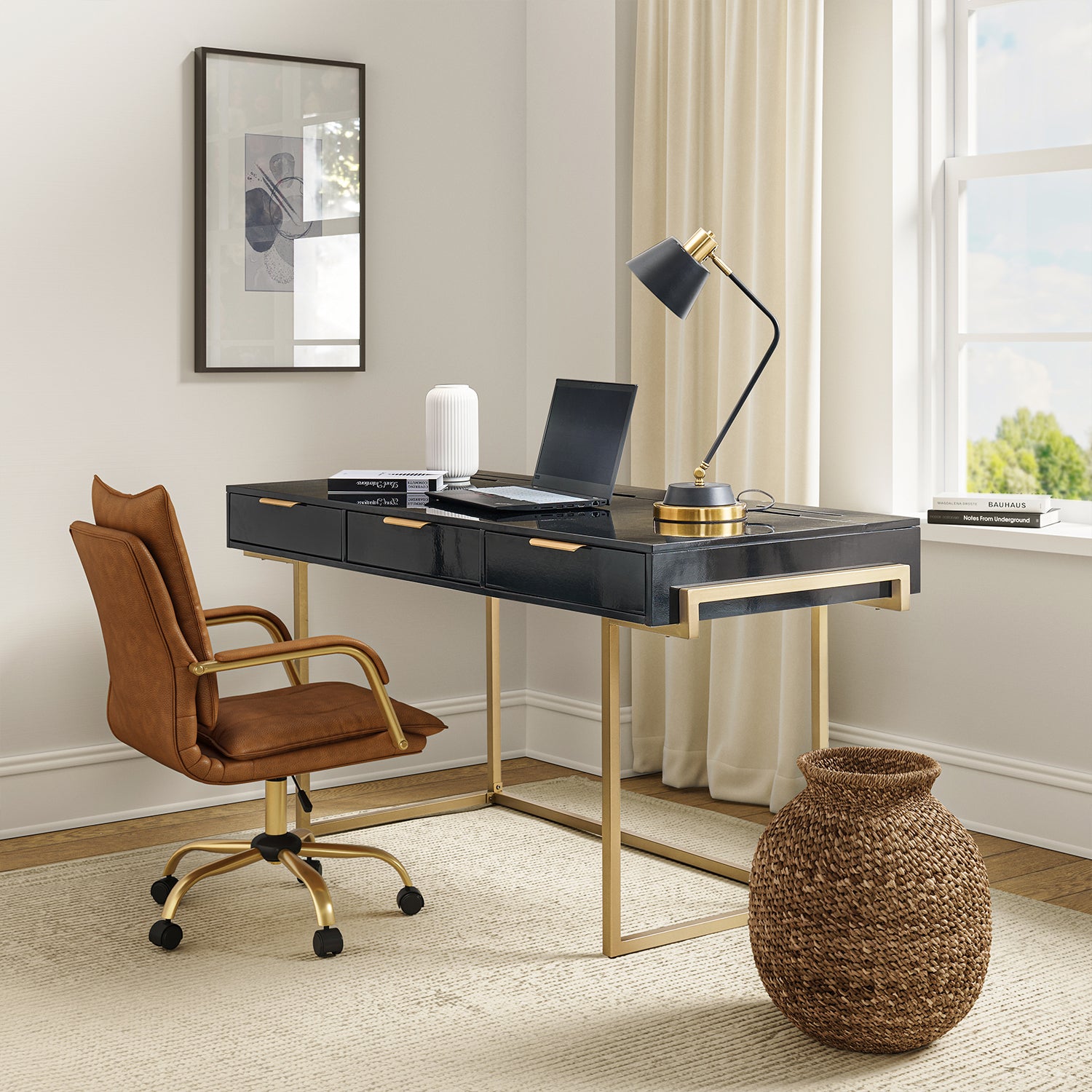 Malcolm Desk in Black