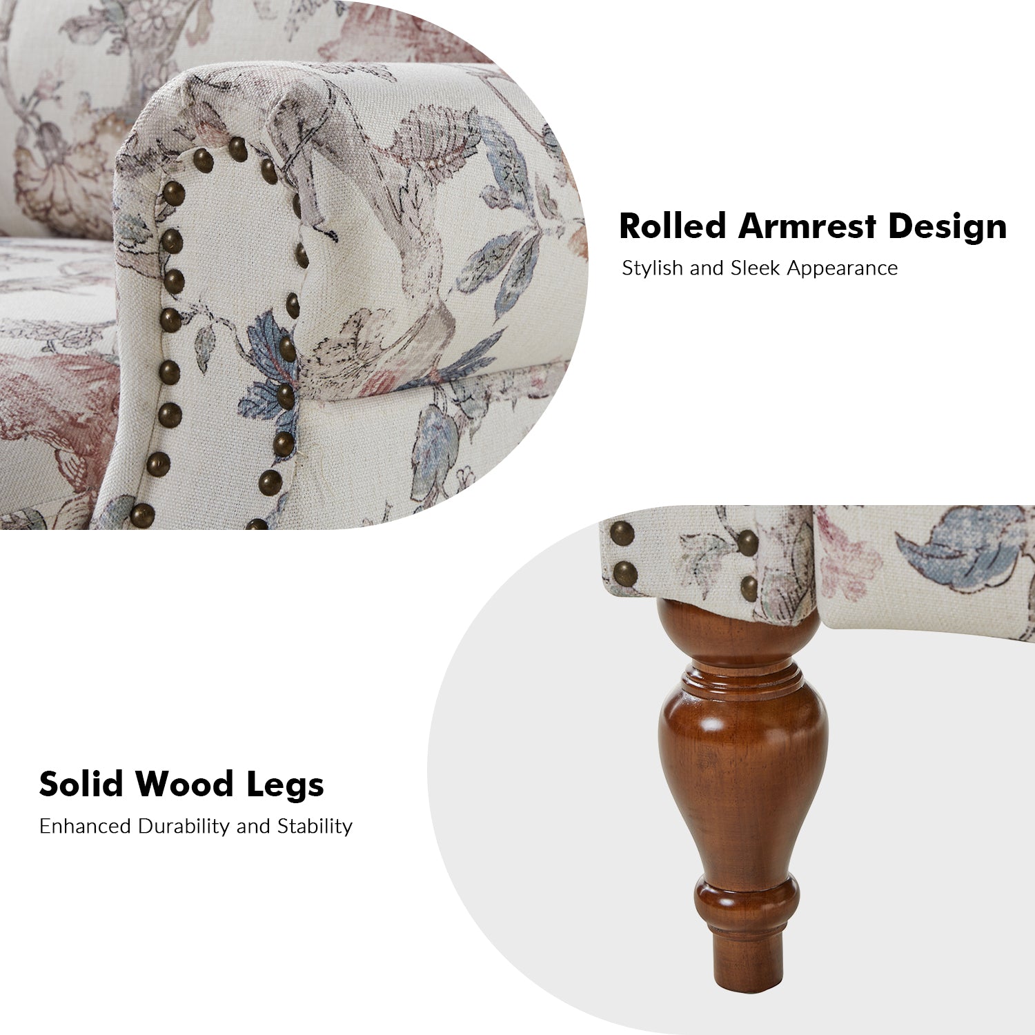 Rosalie Manual Recliner in Navy