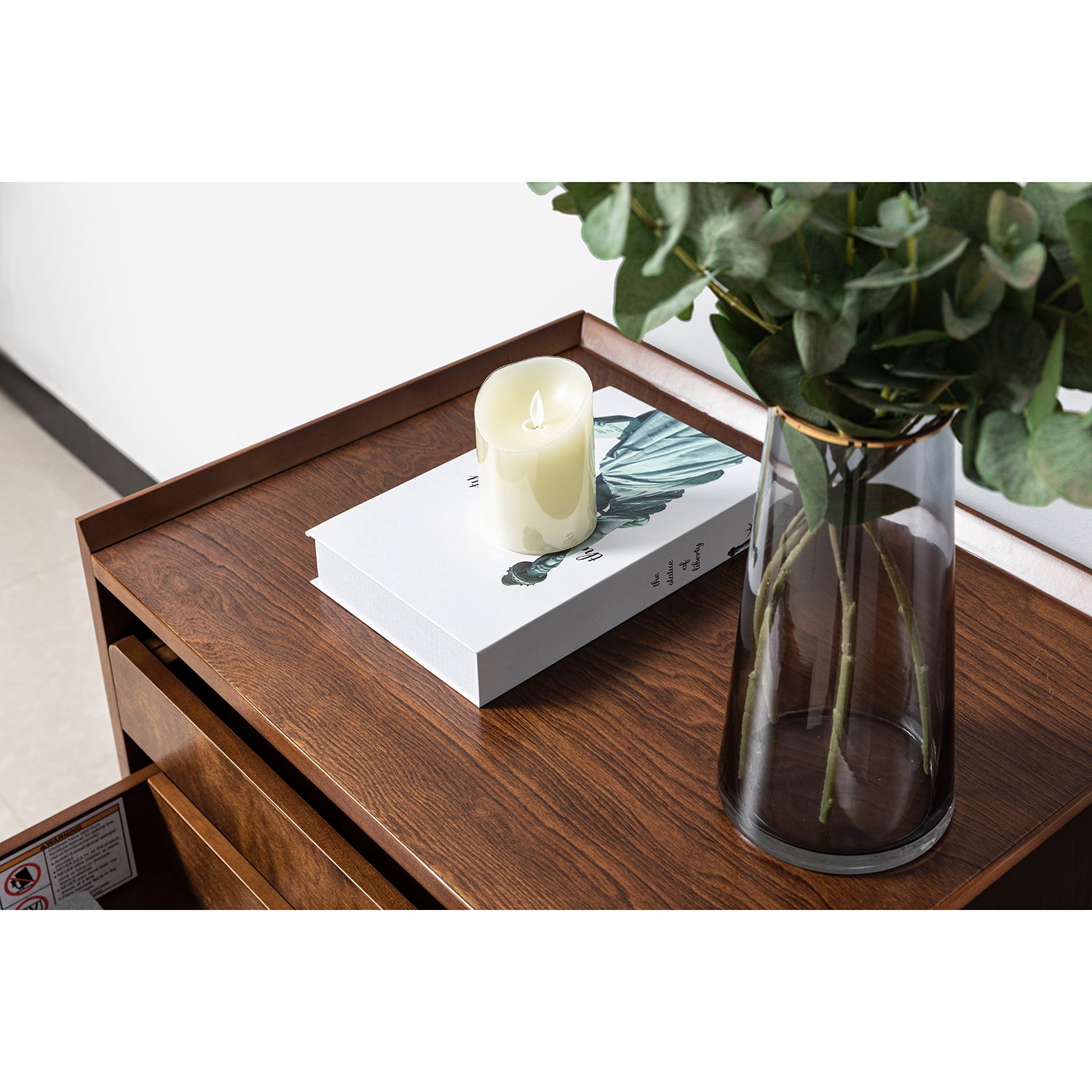 Florrie Nightstand in Walnut