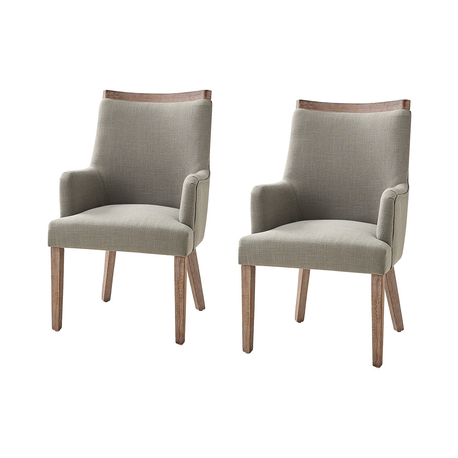 Albert Dining Chair Set of 2 in Grey