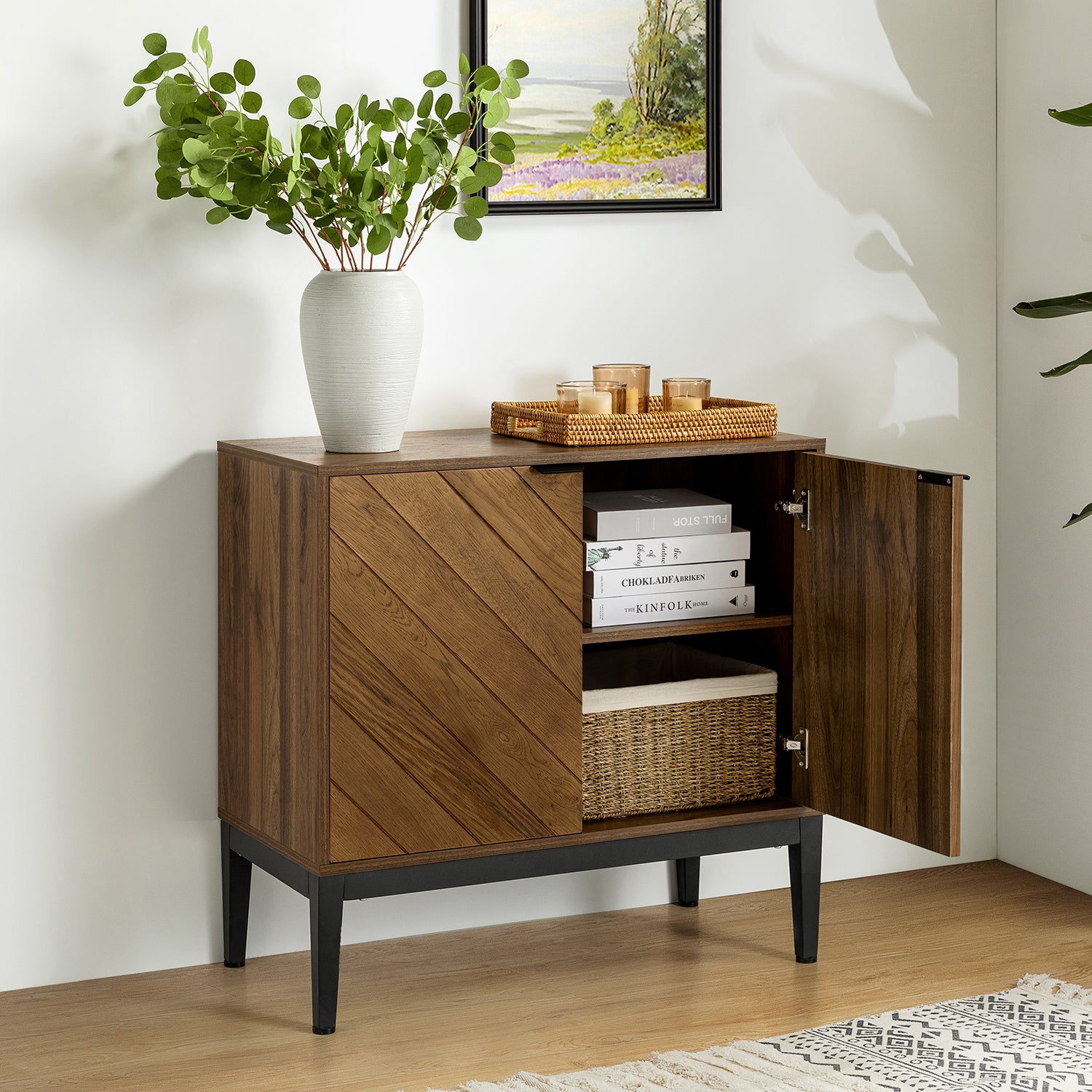 Paschall Accent Cabinet in Walnut