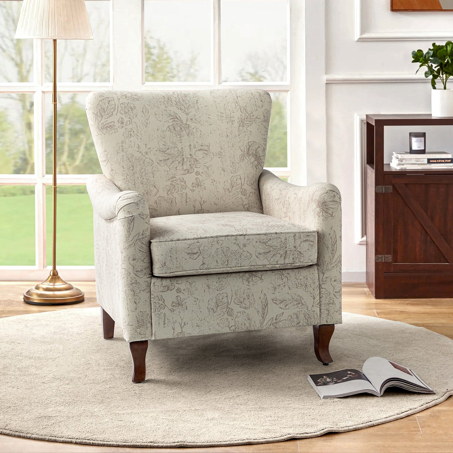 Marion Accent Chair in Linen