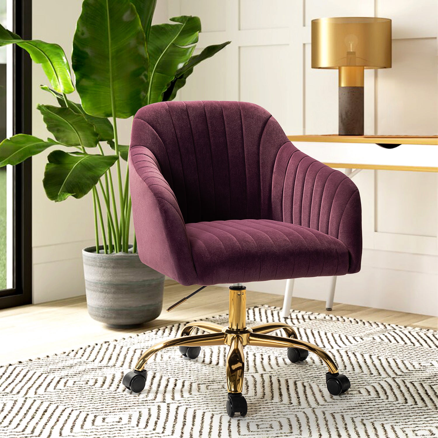 Jacinda Task Chair in Purple